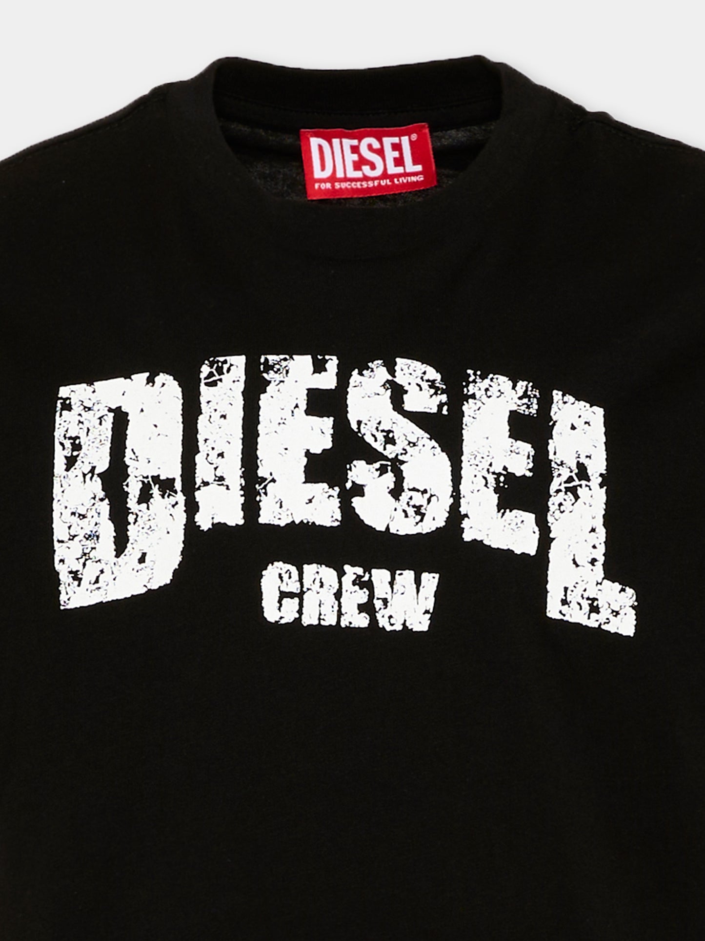 T-Shirt nera Diesel per bambini,Diesel,J02868 KYA1M K900
