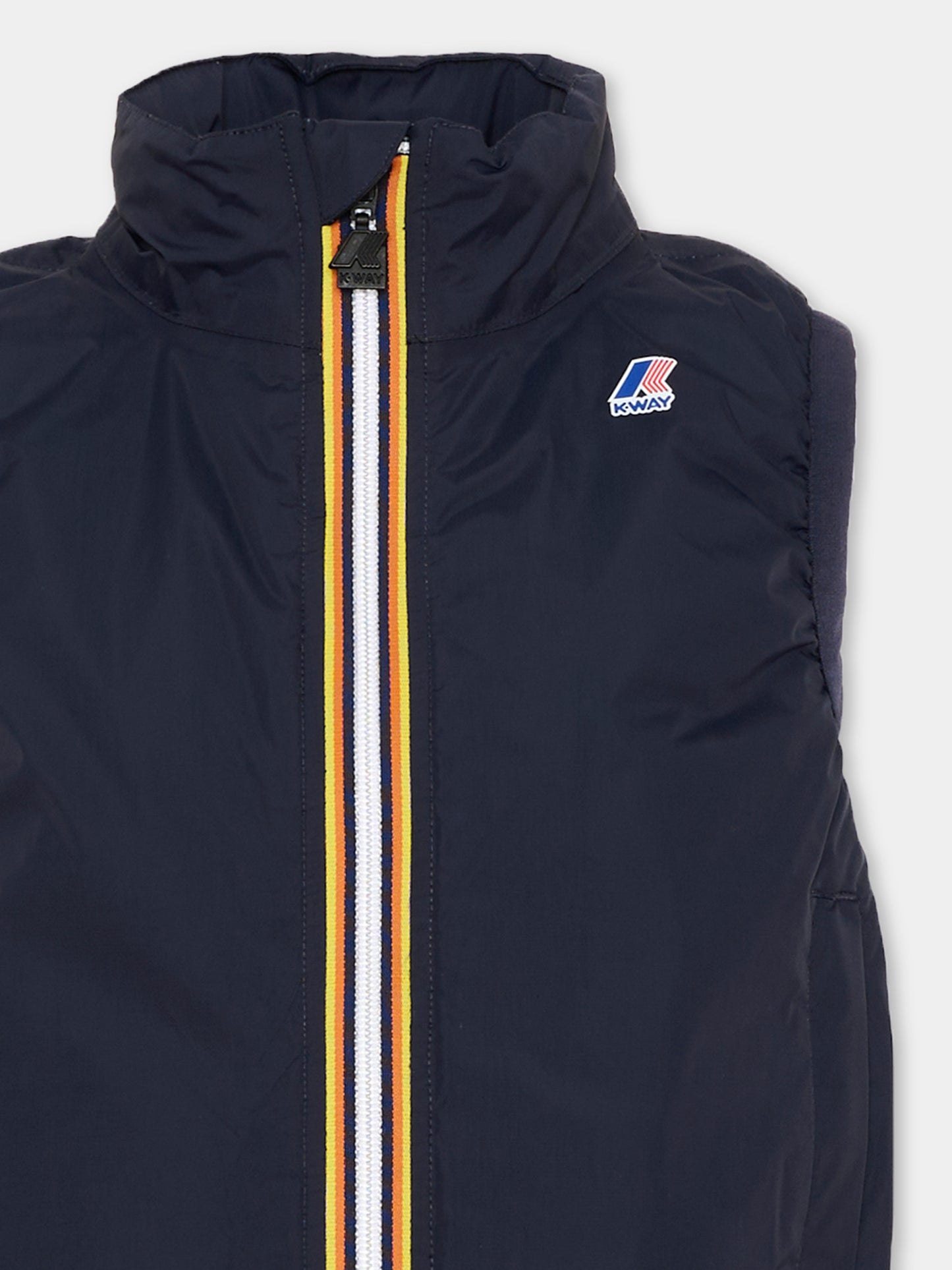 Gilet blu per bambini,K-way,K7141GW K89