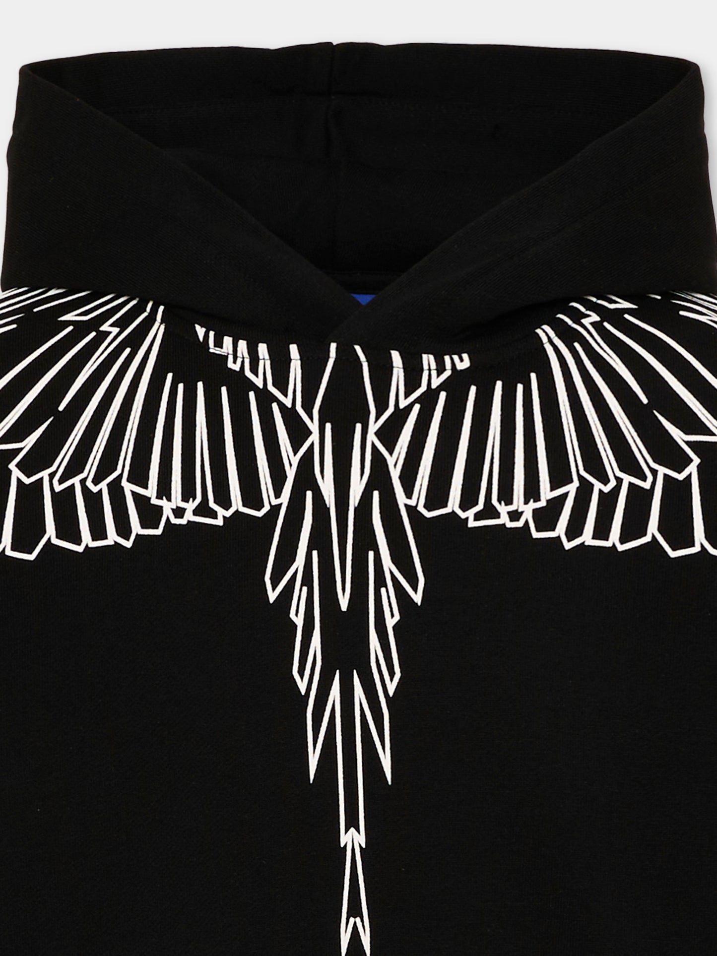 Felpa nera per bambino con ali,County Of Milan Kids,F5CMJBHS072 110