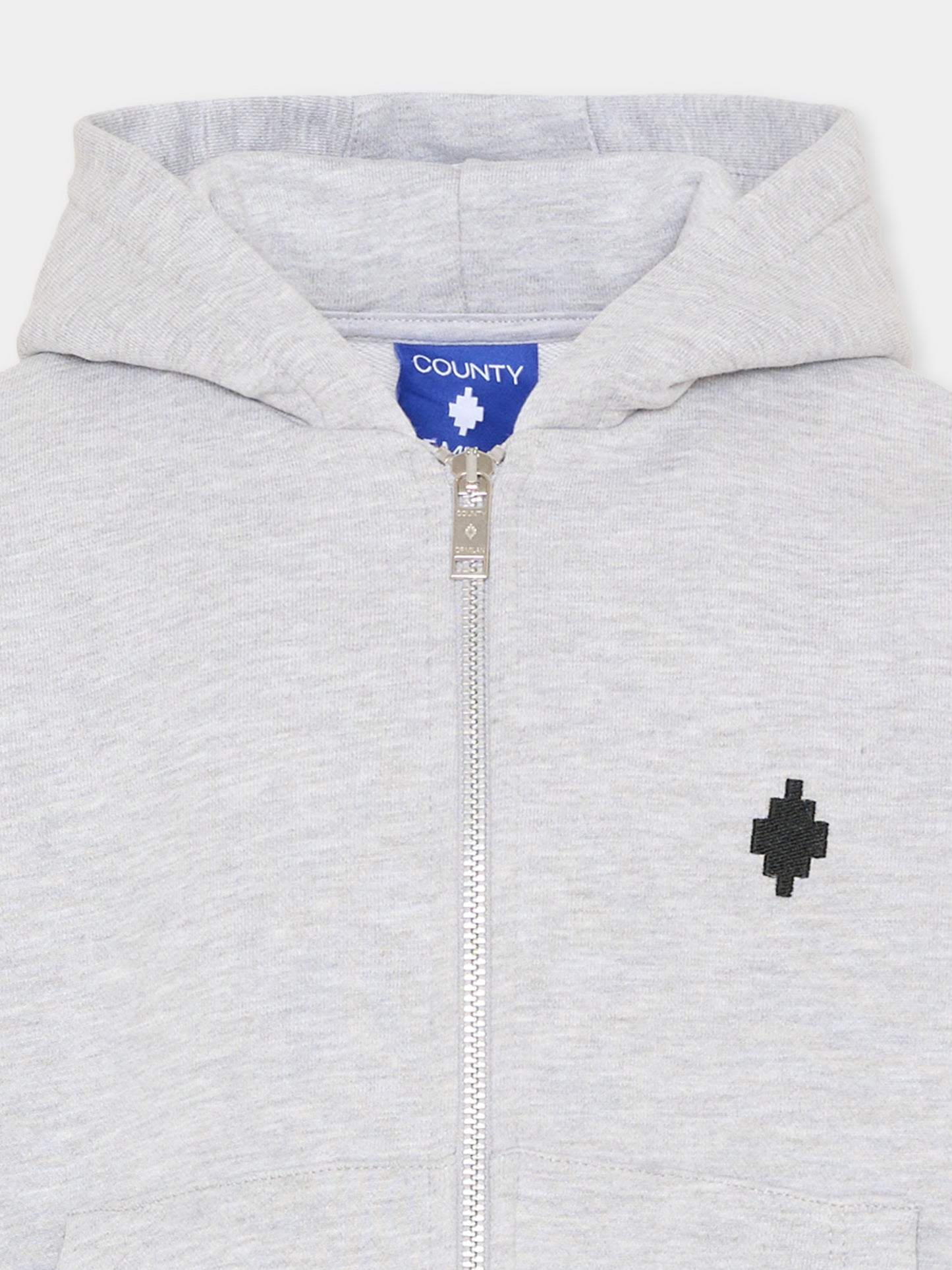 Felpa grigia per bambino con logo,County Of Milan Kids,F5CMJBZH001 101