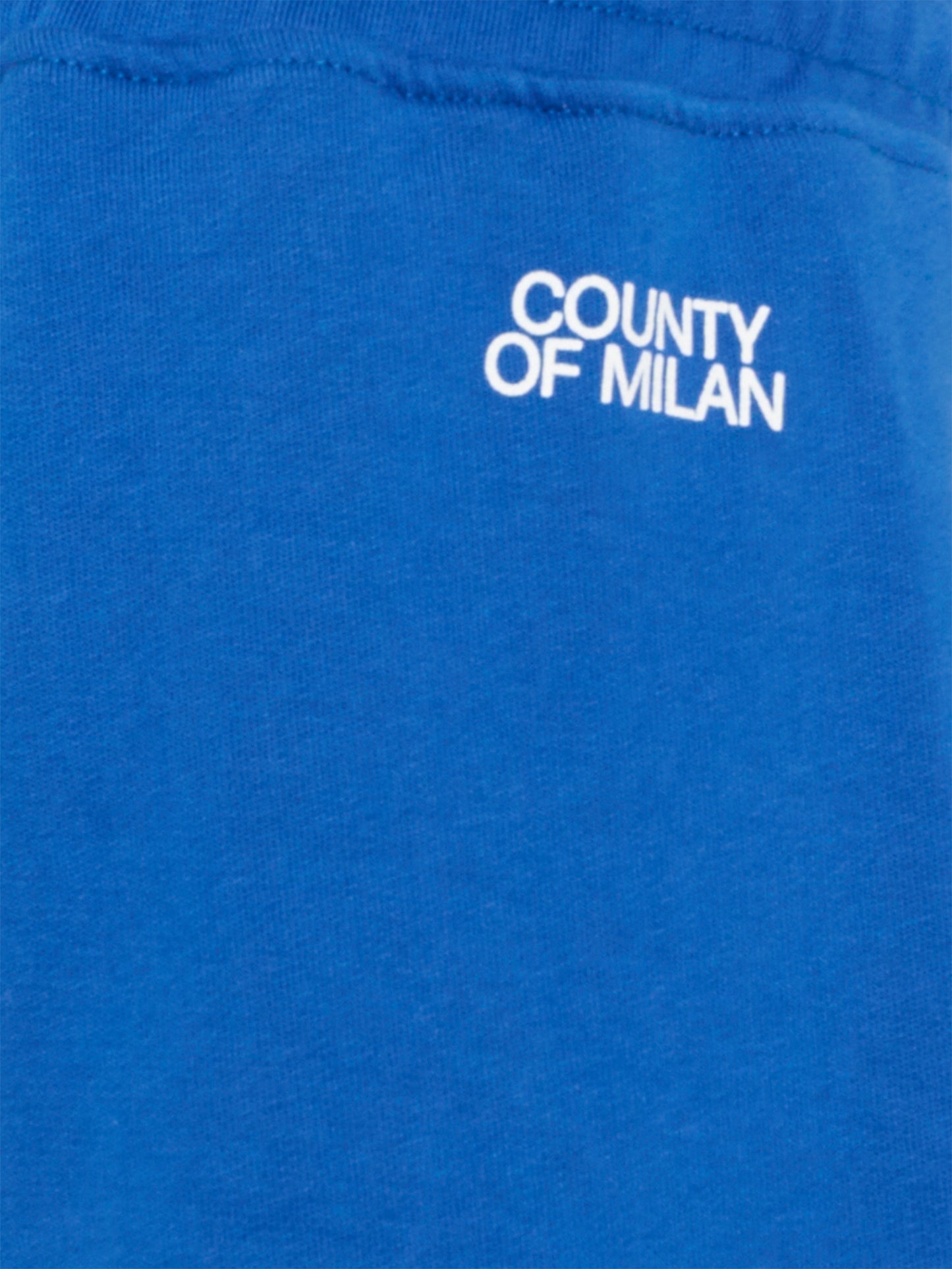 Pantaloni sportivi blu per bambina con logo,County Of Milan Kids,F5CMJGFP086 130