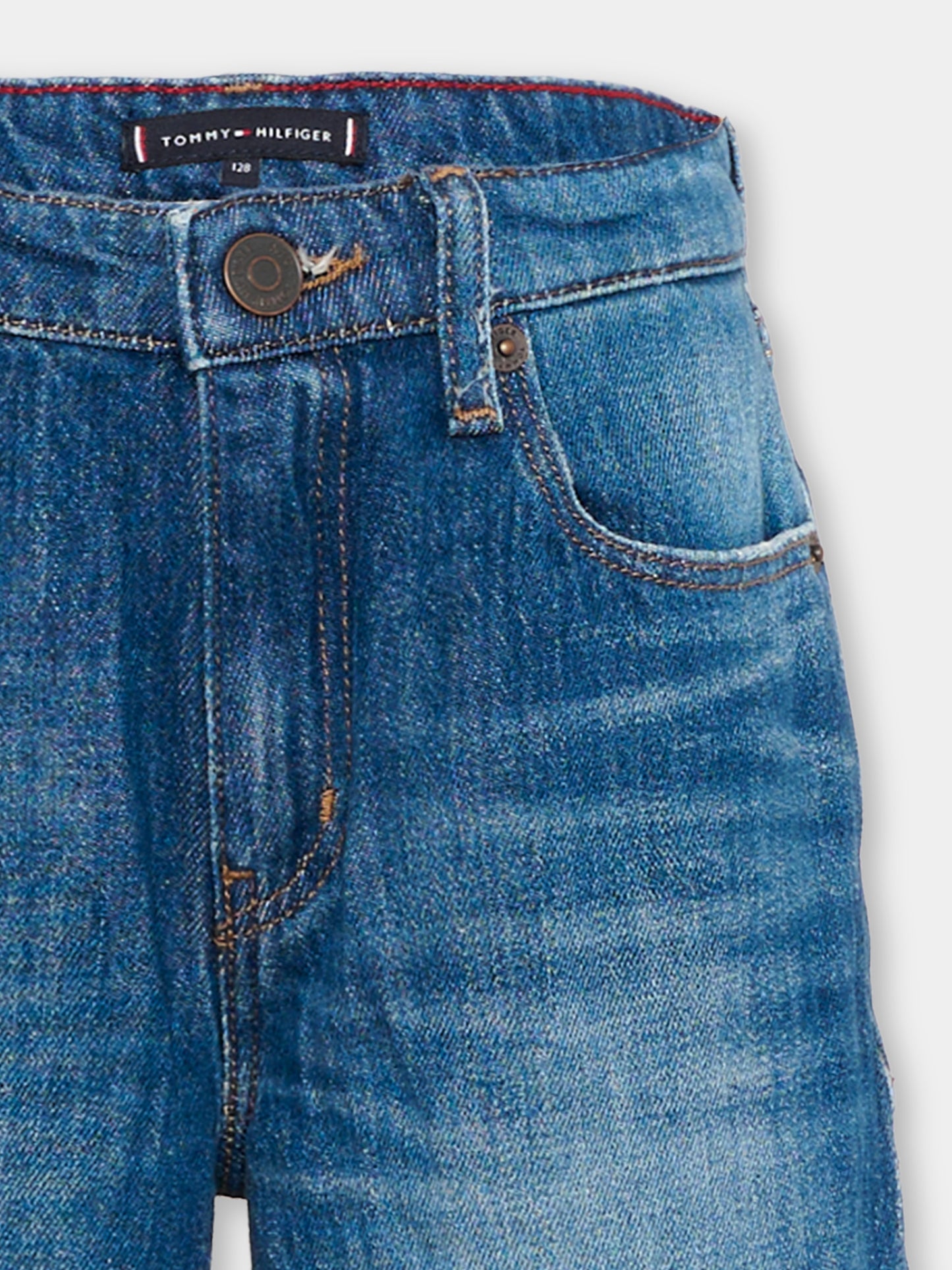 Jeans denim per bambino,Tommy Hilfiger Junior,KB0KB10036 1BK