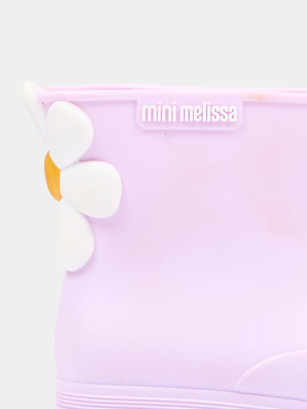 Stivali da pioggia lilla per bambina con fiore,Mini Melissa,38061 BW305 06071