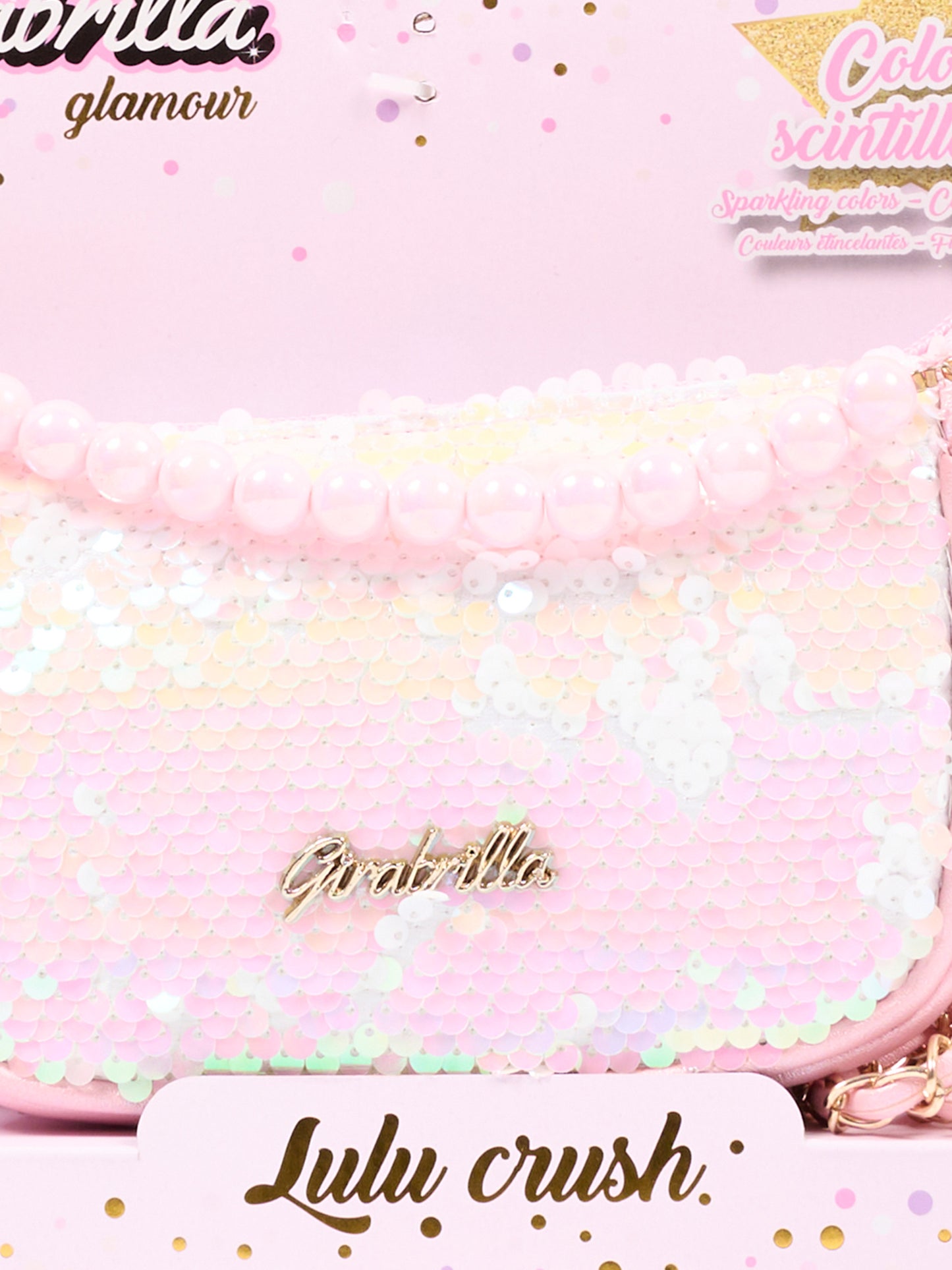 Borsa rosa per bambina con paillettes,Girabrilla,19150