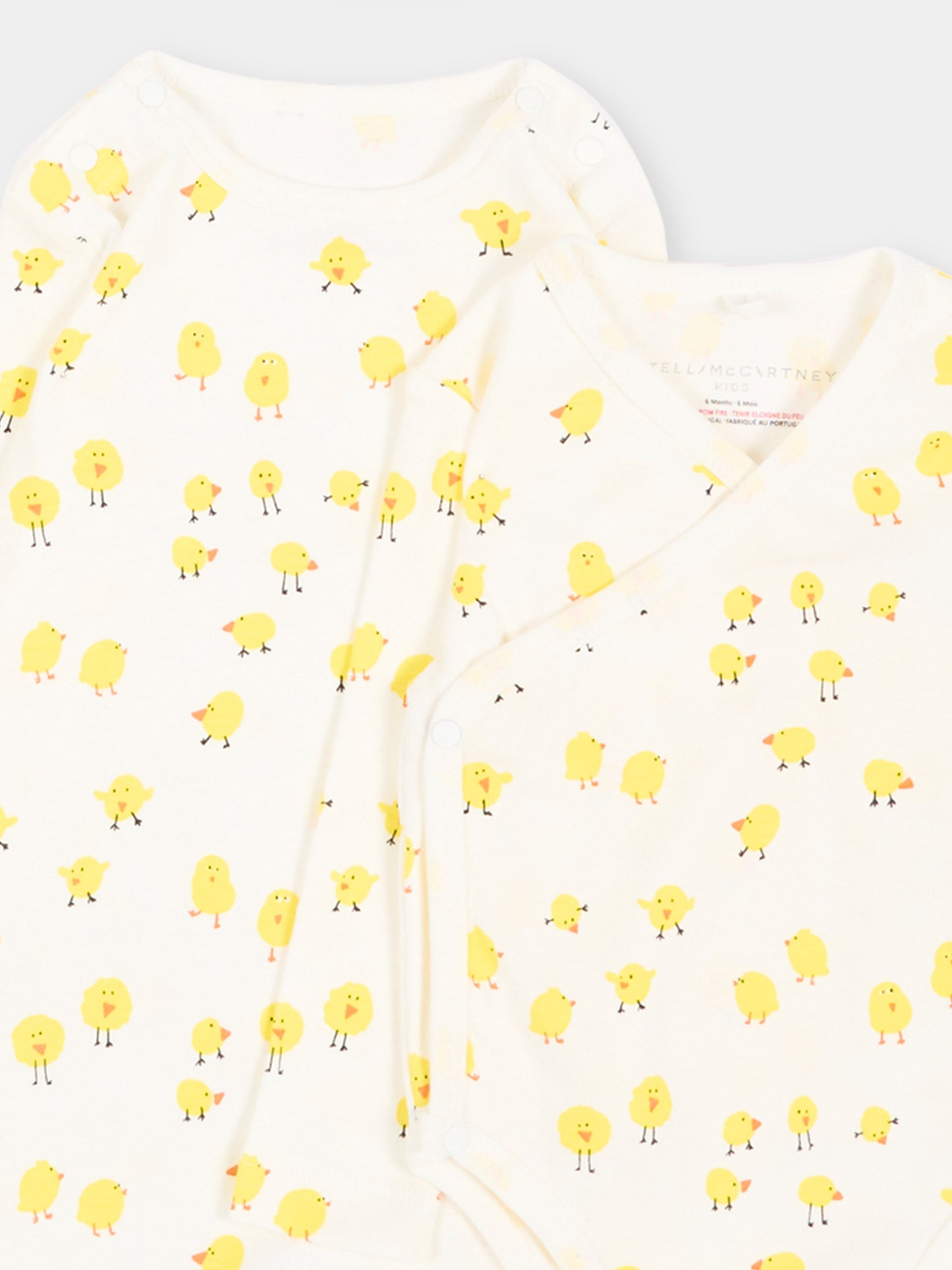 Set tutina avorio per neonato con pulcini,Stella Mccartney Kids,TVB610 Z2273 101MC