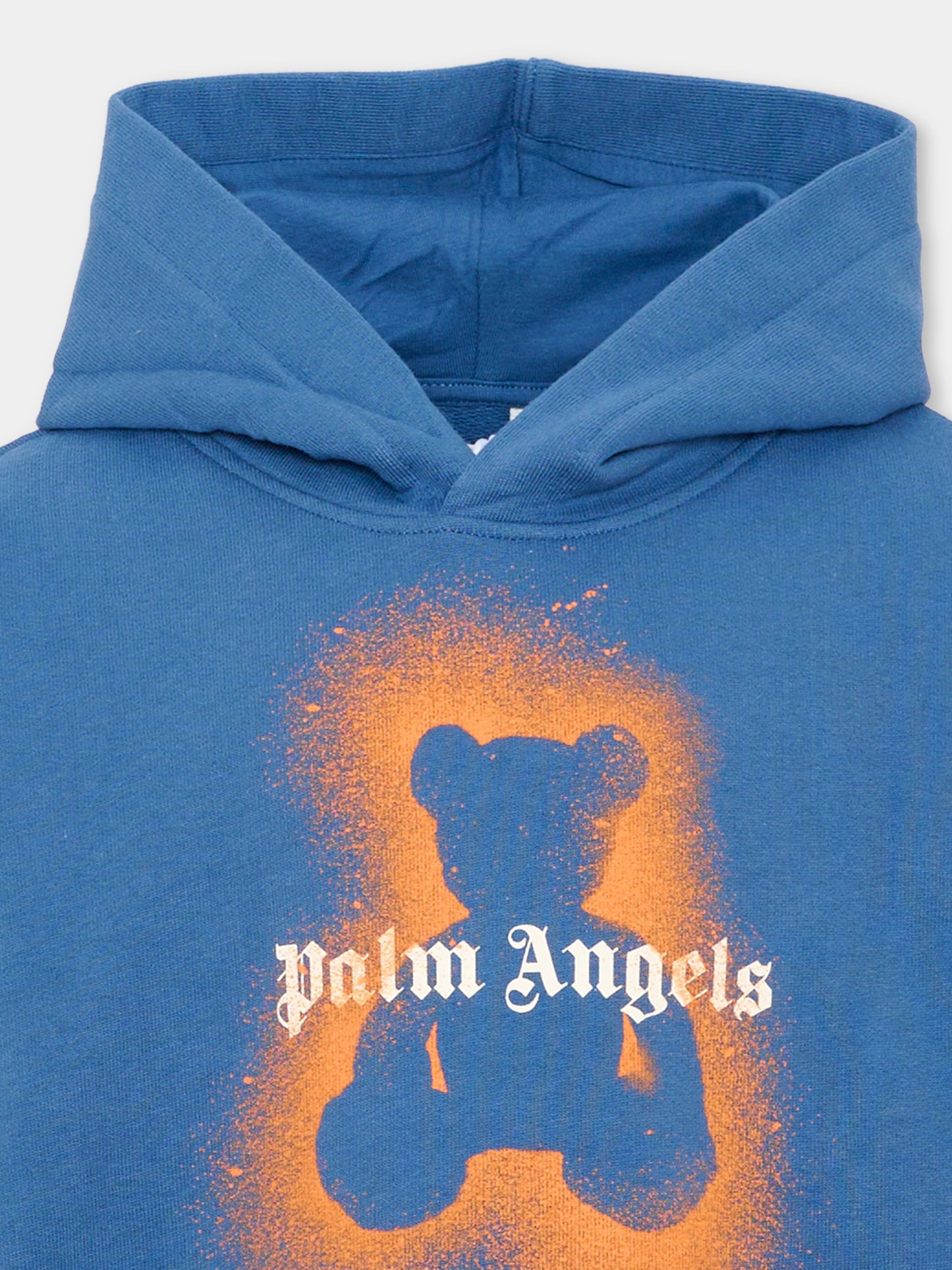 Felpa con cappuccio blu con teddy bear,Palm Angels,PBBB012S26FLE006 060