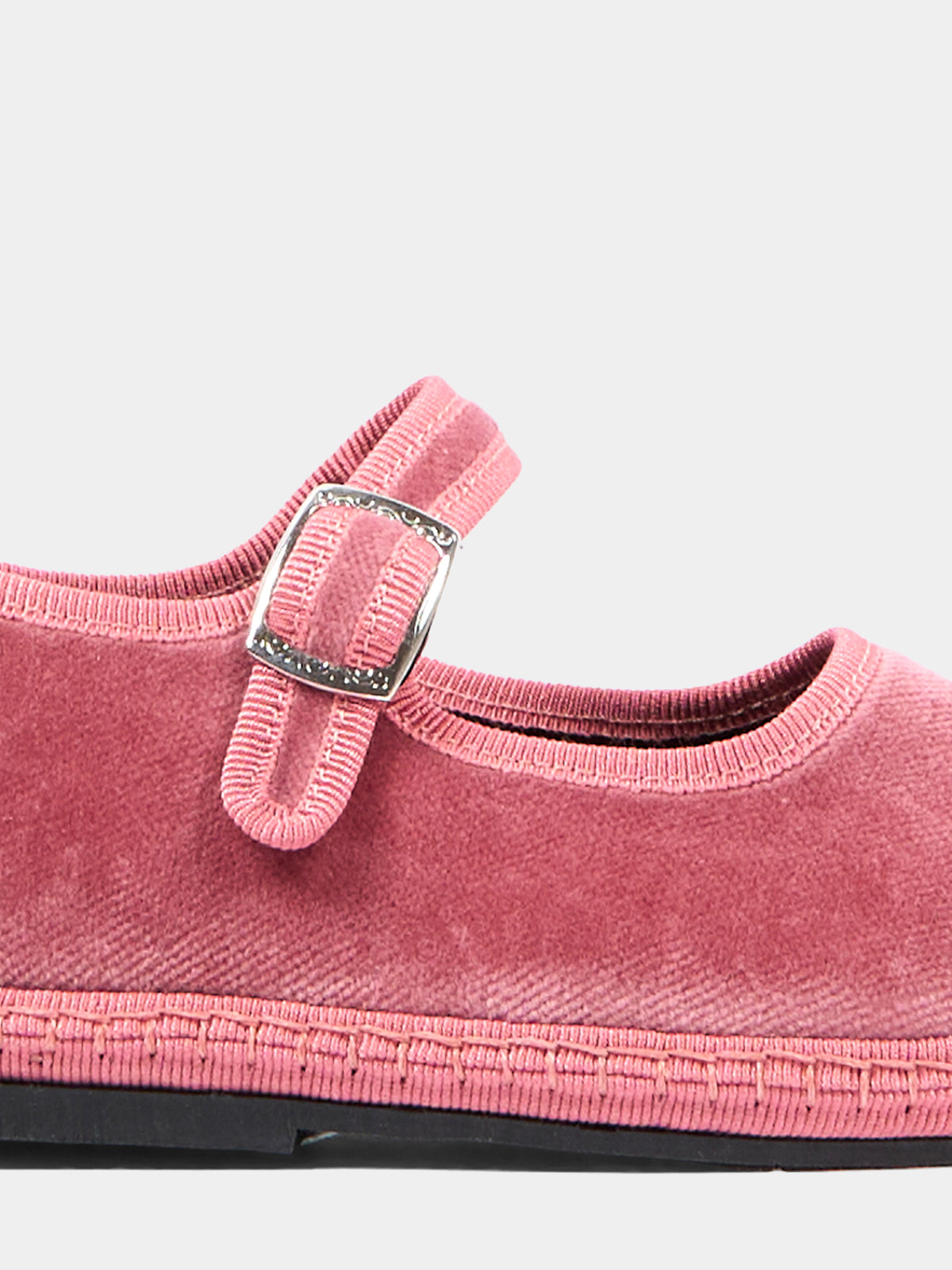 Ballerine rosa Baby Maryjane Velvet per bambina,Sciuscià,BABY MARYJANE VELVET PINK