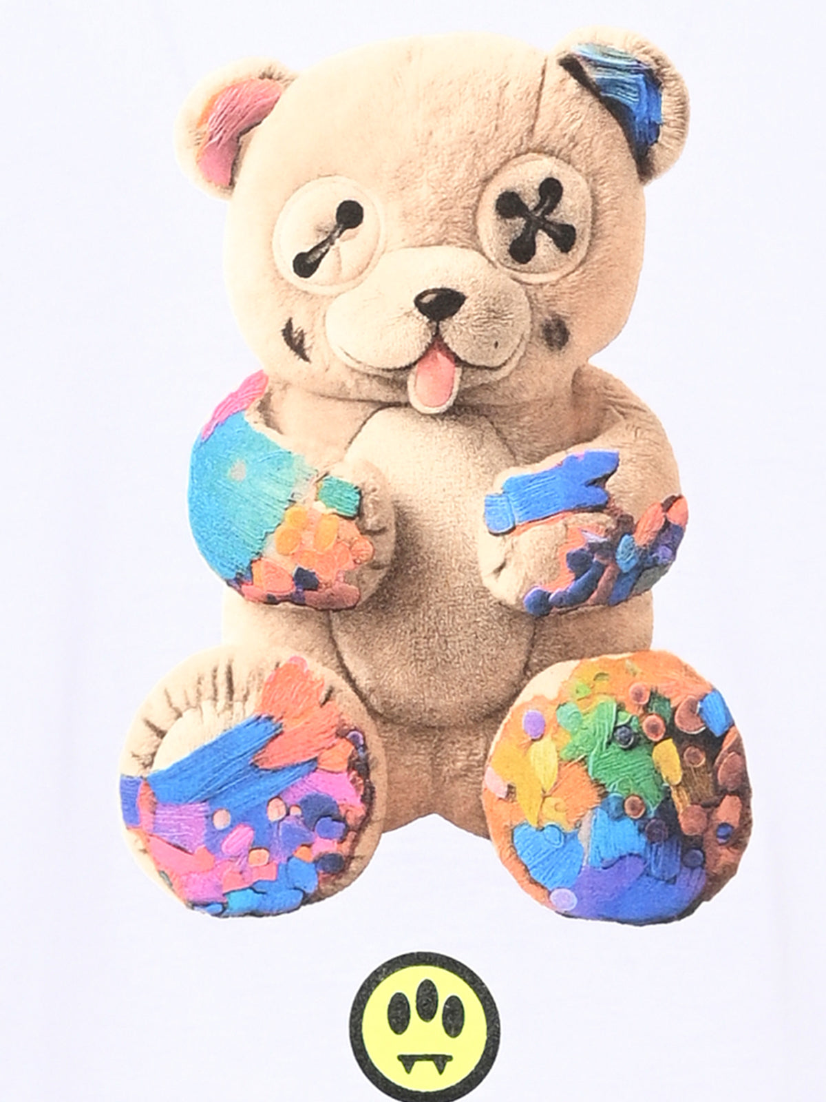 T-shirt bianca per bambina con stampa,Barrow,F6BKJUTH095 002