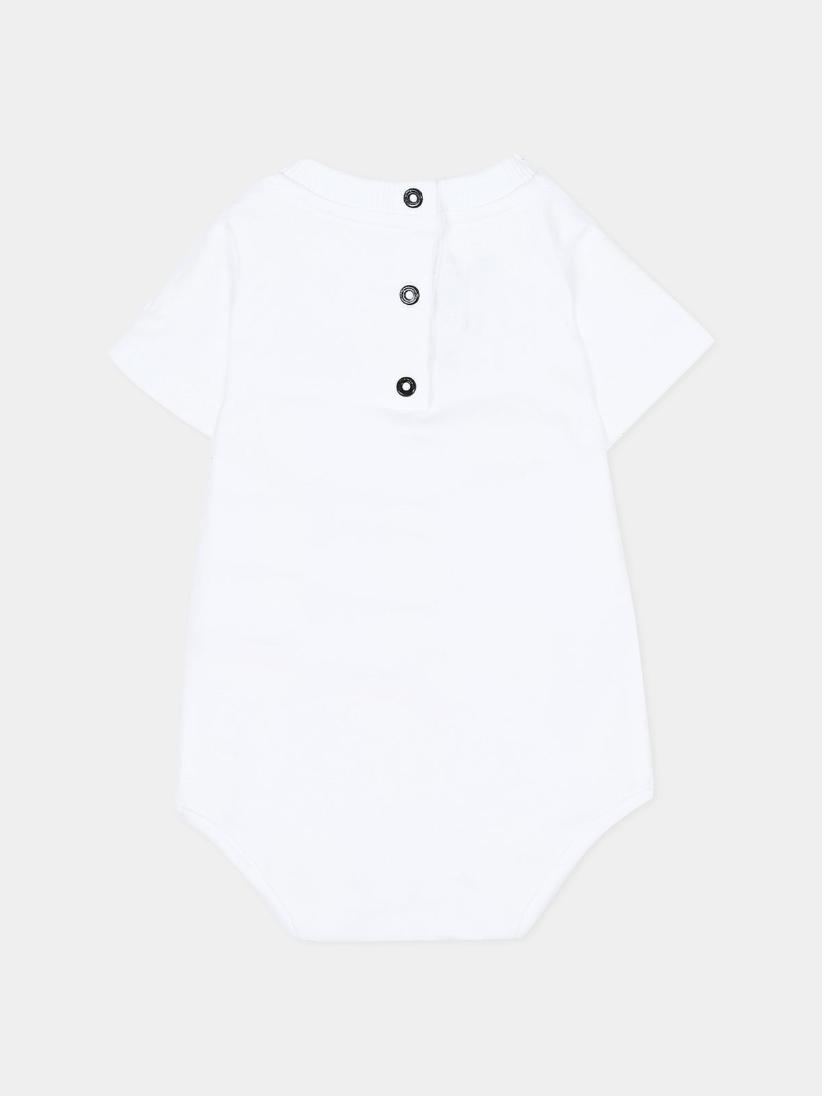 Set Tutine bianco per neonati con logo,Balmain Kids,BXB60A Z3383 212