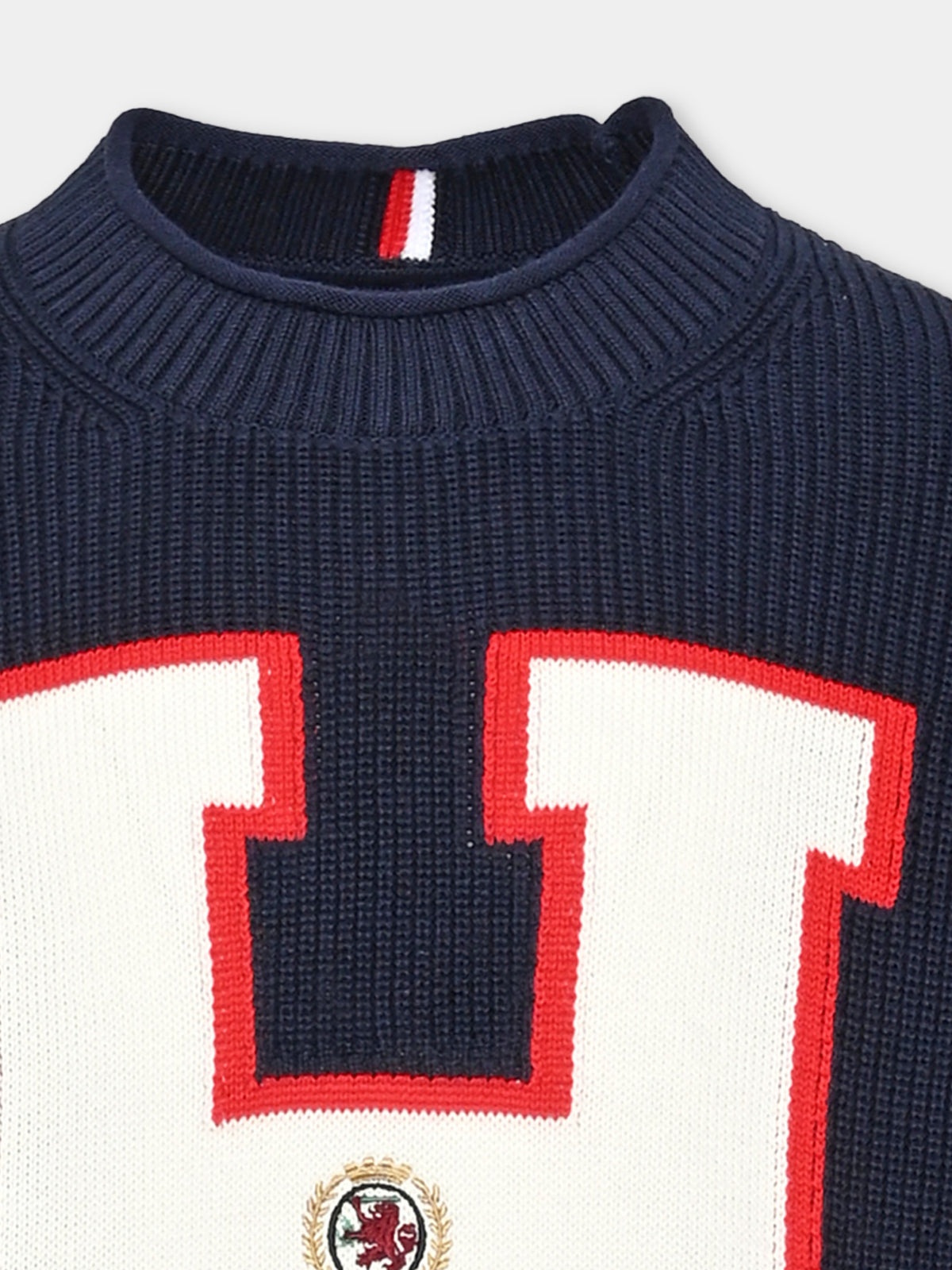Maglione blu per bambino varsity,Tommy Hilfiger Junior,KB0KB10561 C1G