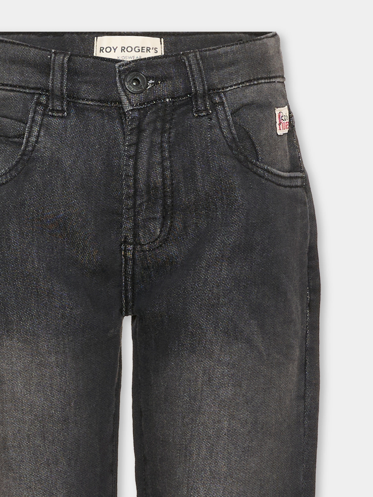 Jeans nero per bambino 5 tasche,Roy Roger's Kids,R F118 00 7020