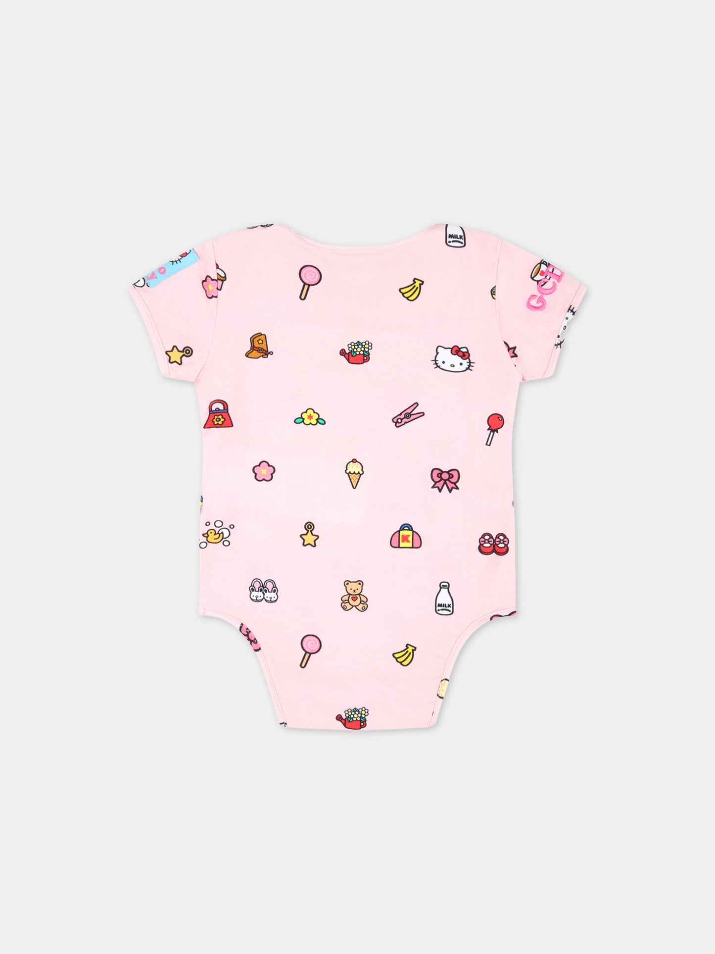 Set rosa per neonata con Hello Kitty,Gcds Kids,GAY005 LBA23 51630