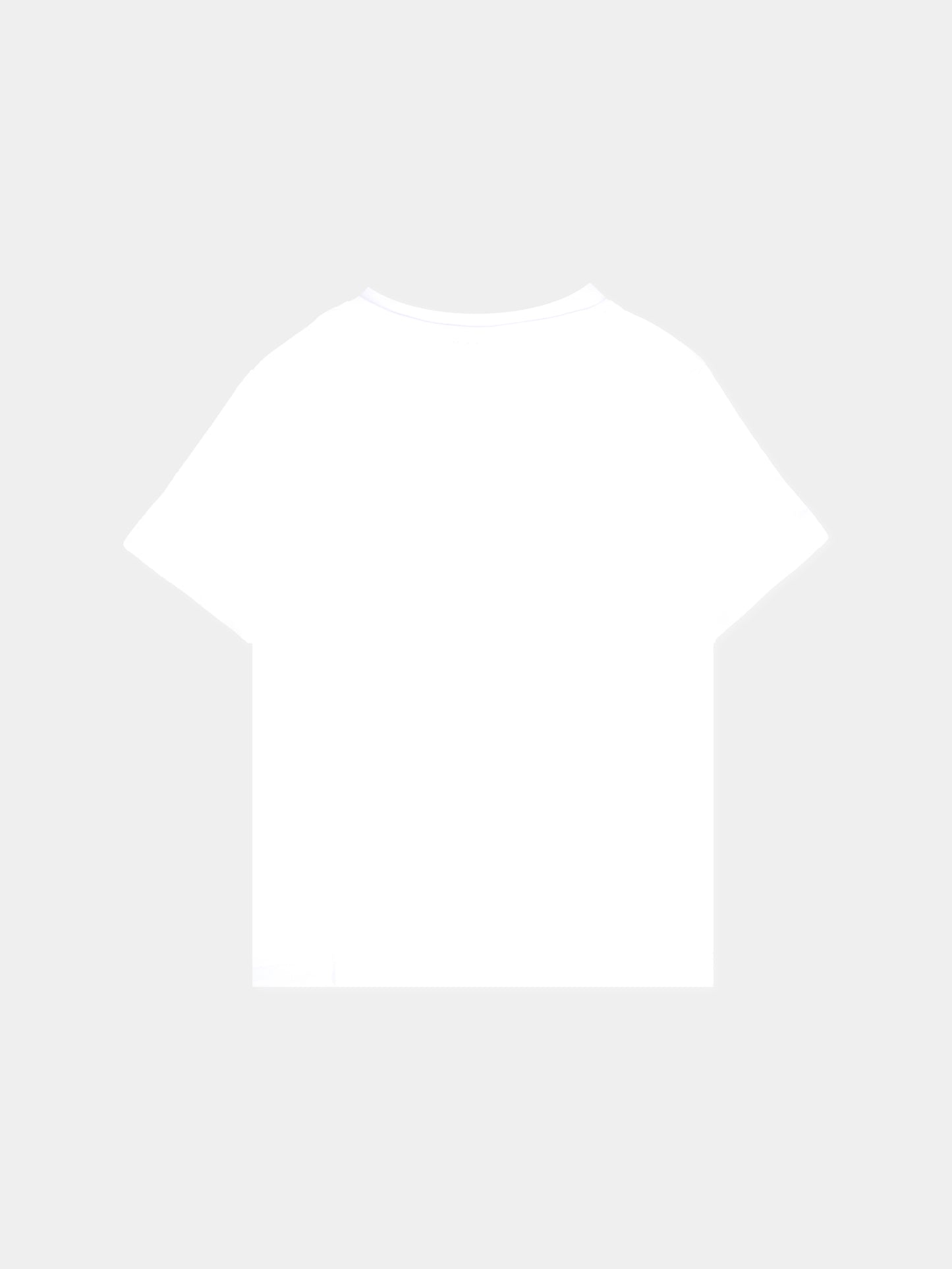 T-shirt bianca per neonato con logo blu,Boss,J05P12 10P