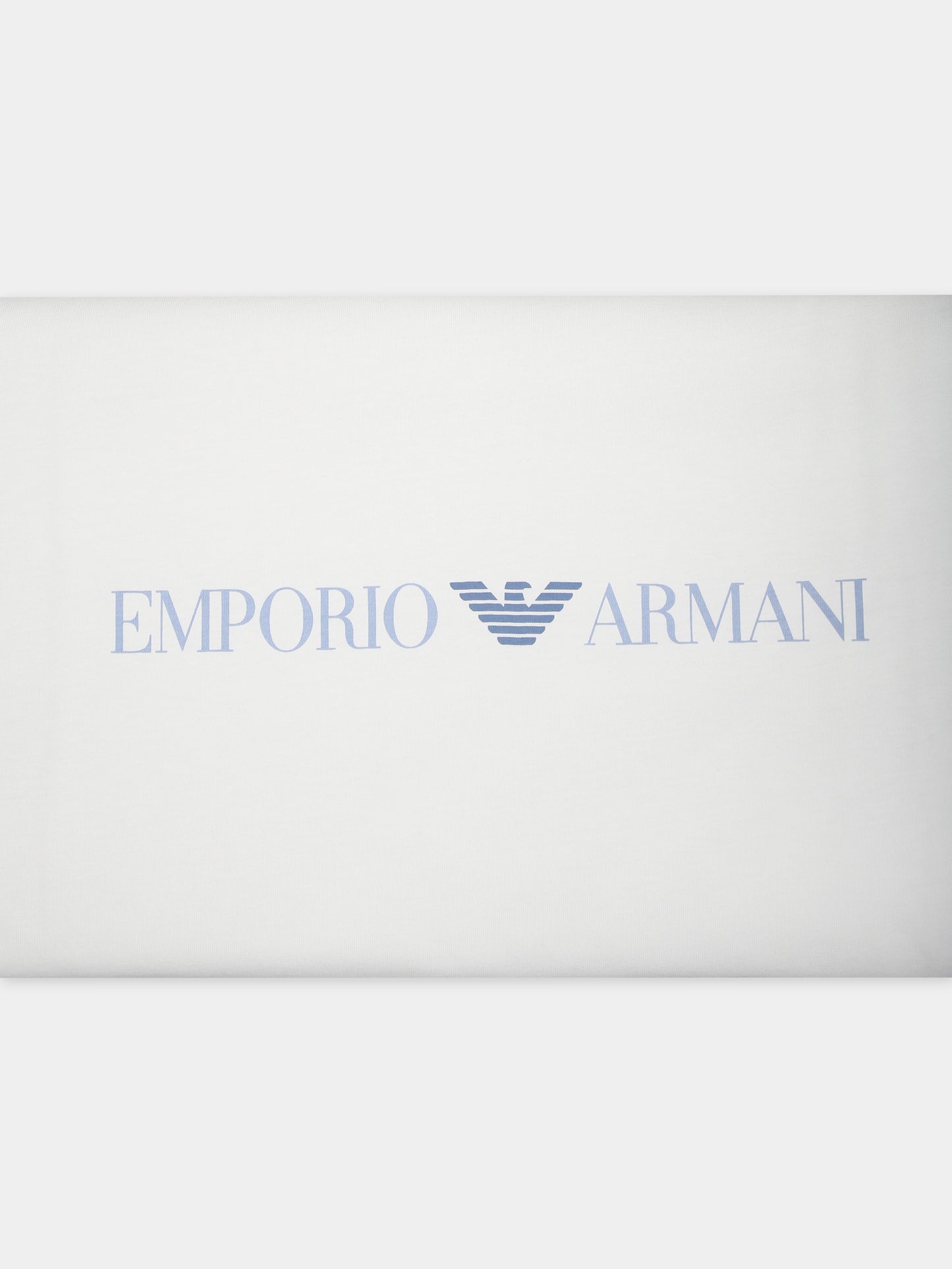 Coperta celeste per neonato con logo,Armani Junior,8NN840 NJ05Z F705