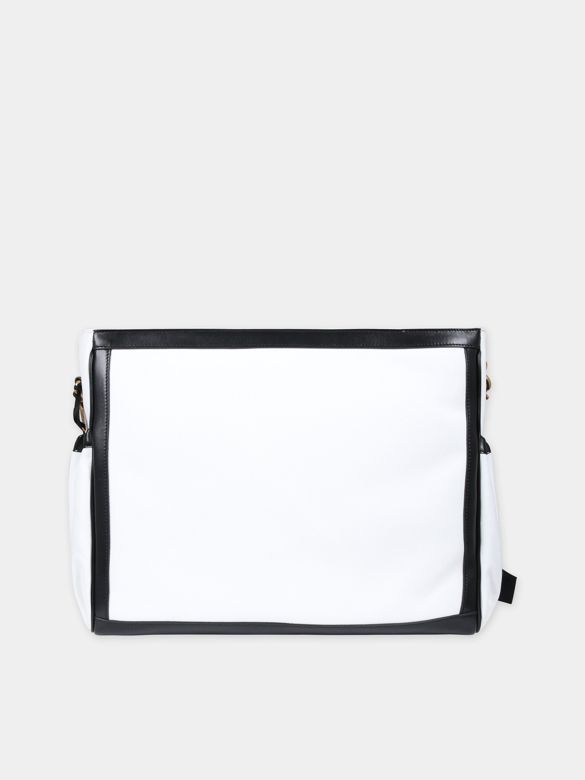 Borsa mamma bianca per neonati con logo,Balmain Kids,BT0638 Z0042 100NE