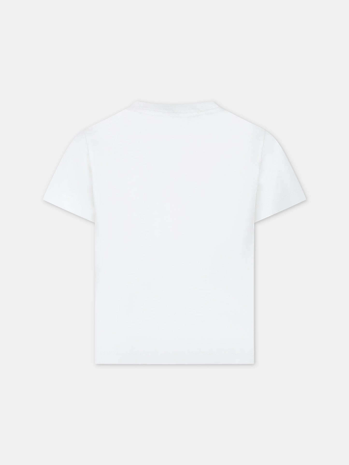 T-shirt avorio con logo per bambino,Lanvin Petite,N25142 117