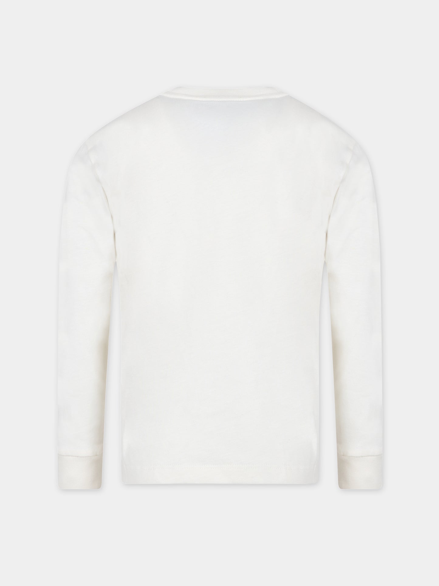 T-shirt bianca per bambino con logo,Dondup Kids,DMTS001 C JF065 0009