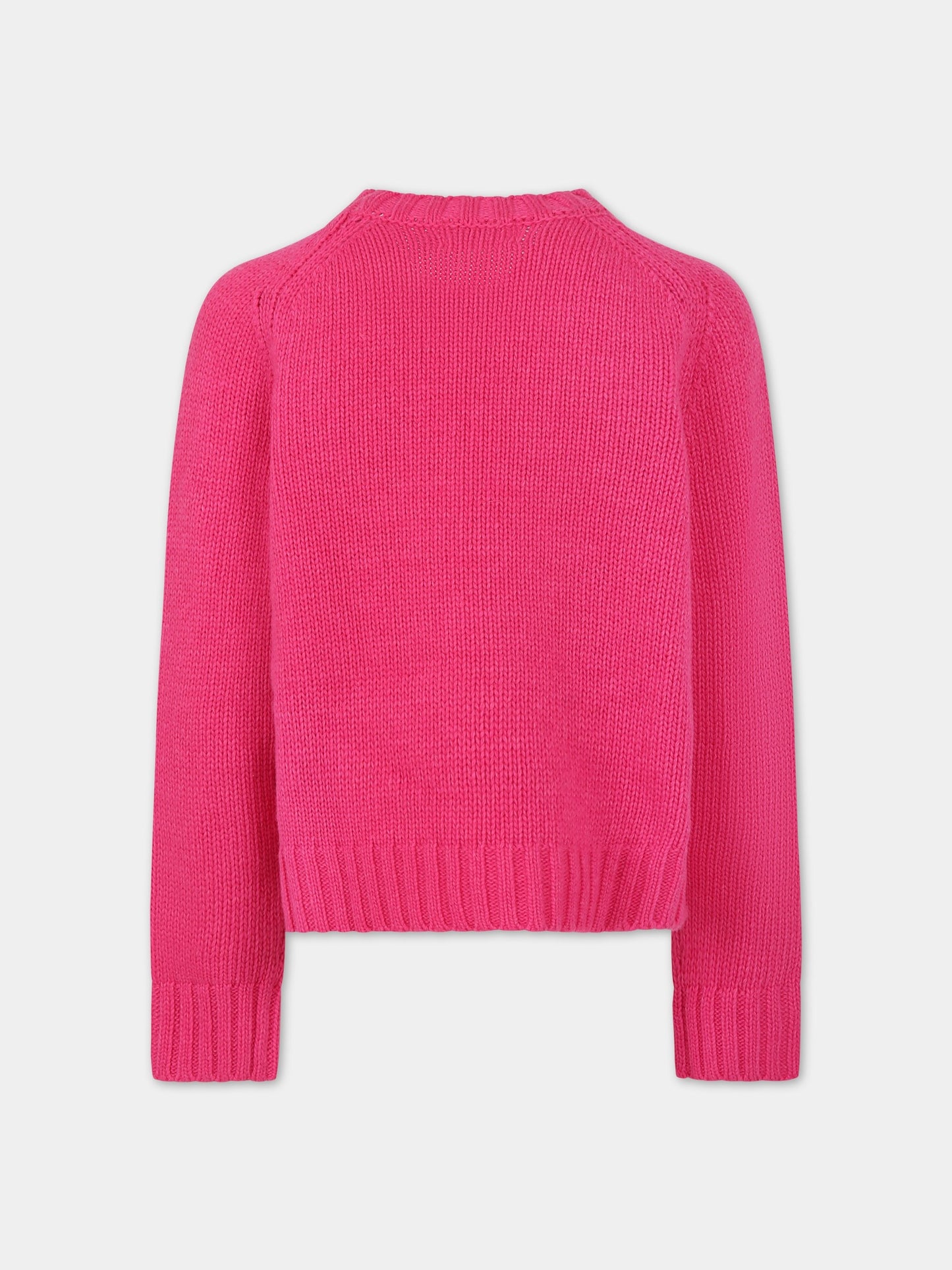 Maglione fucsia per bambina con coniglio,Molo,2W23K207 3286