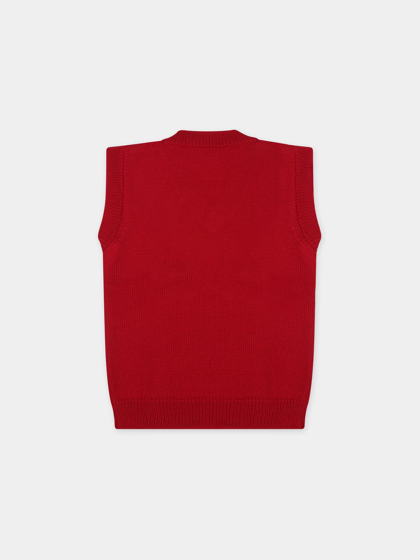 Maglia gilet rossa per neonato,Little Bear,7159 ROSSO