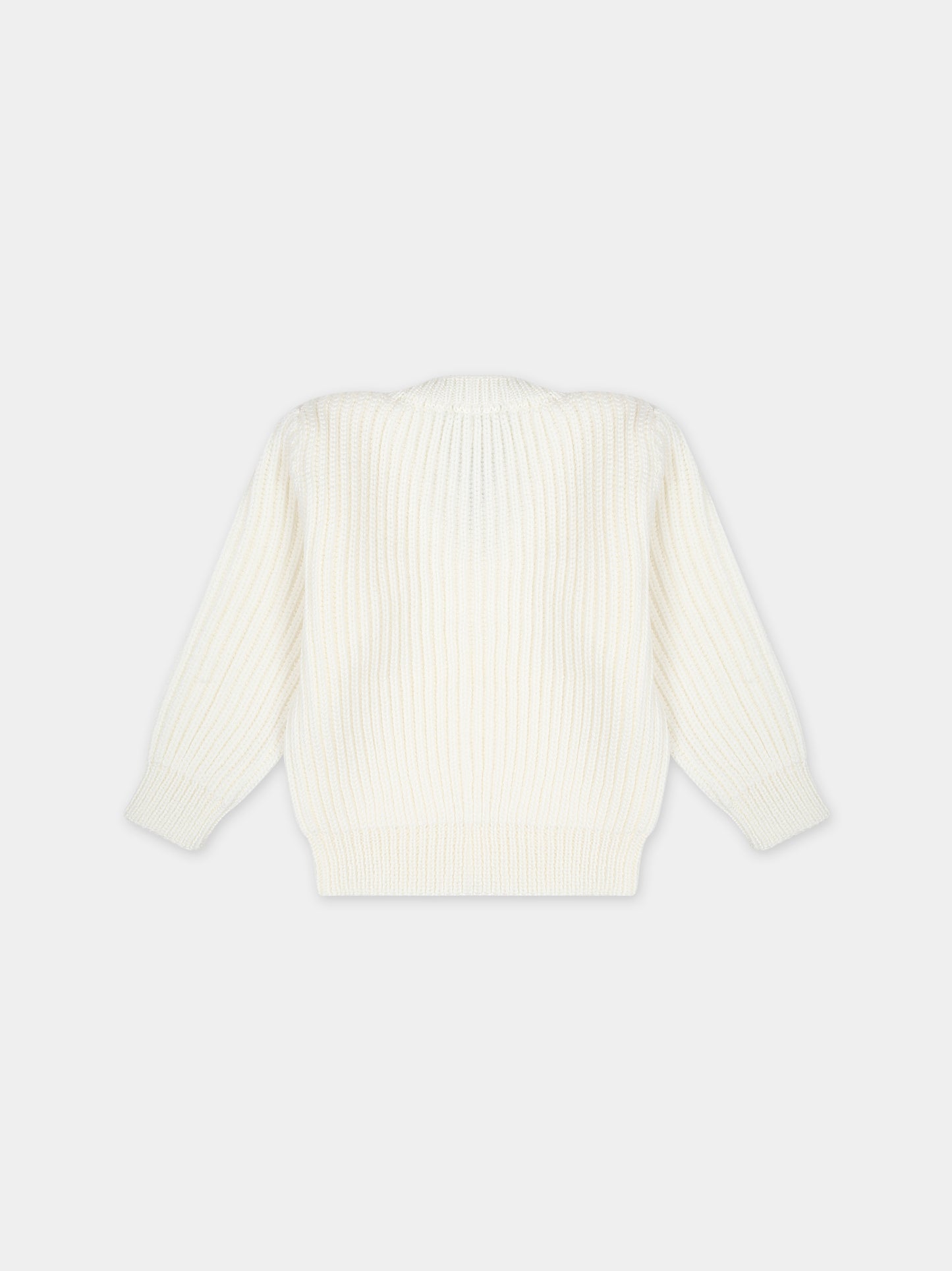 Cardigan bianco per neonati,Little Bear,7167 LATTE