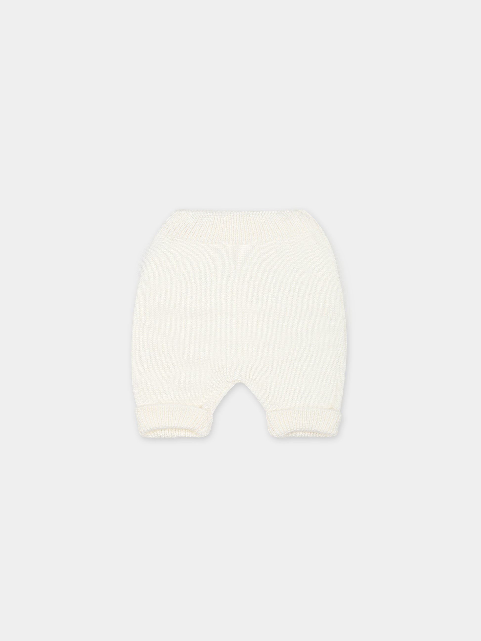Pantalone casual bianco per neonati,Little Bear,7003 LATTE