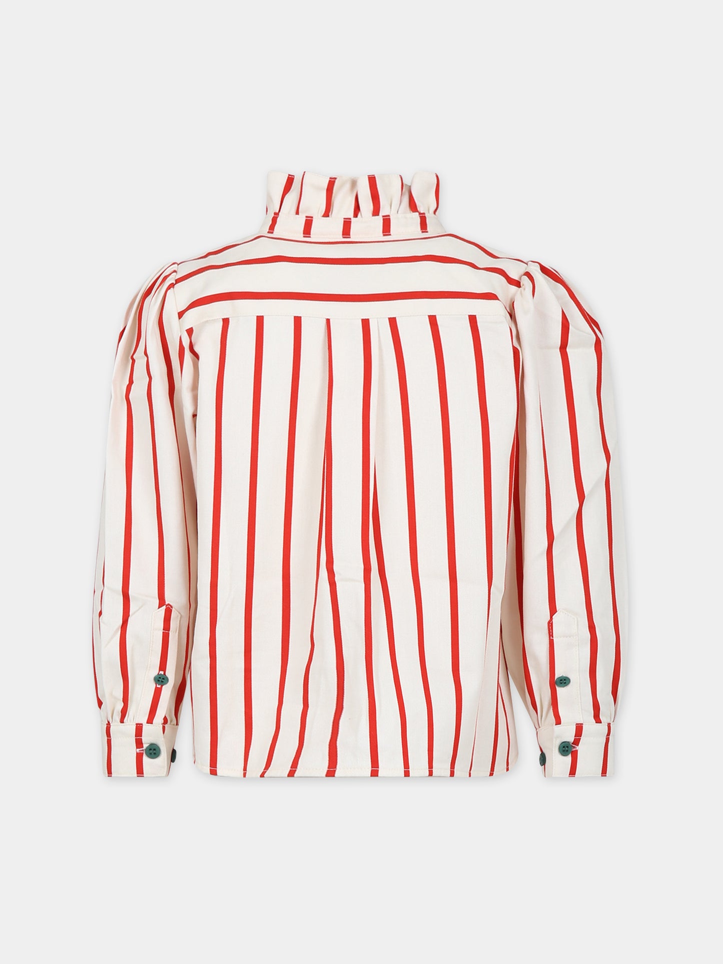 Camicia avorio per bambina con cuore,Mini Rodini,2372010500