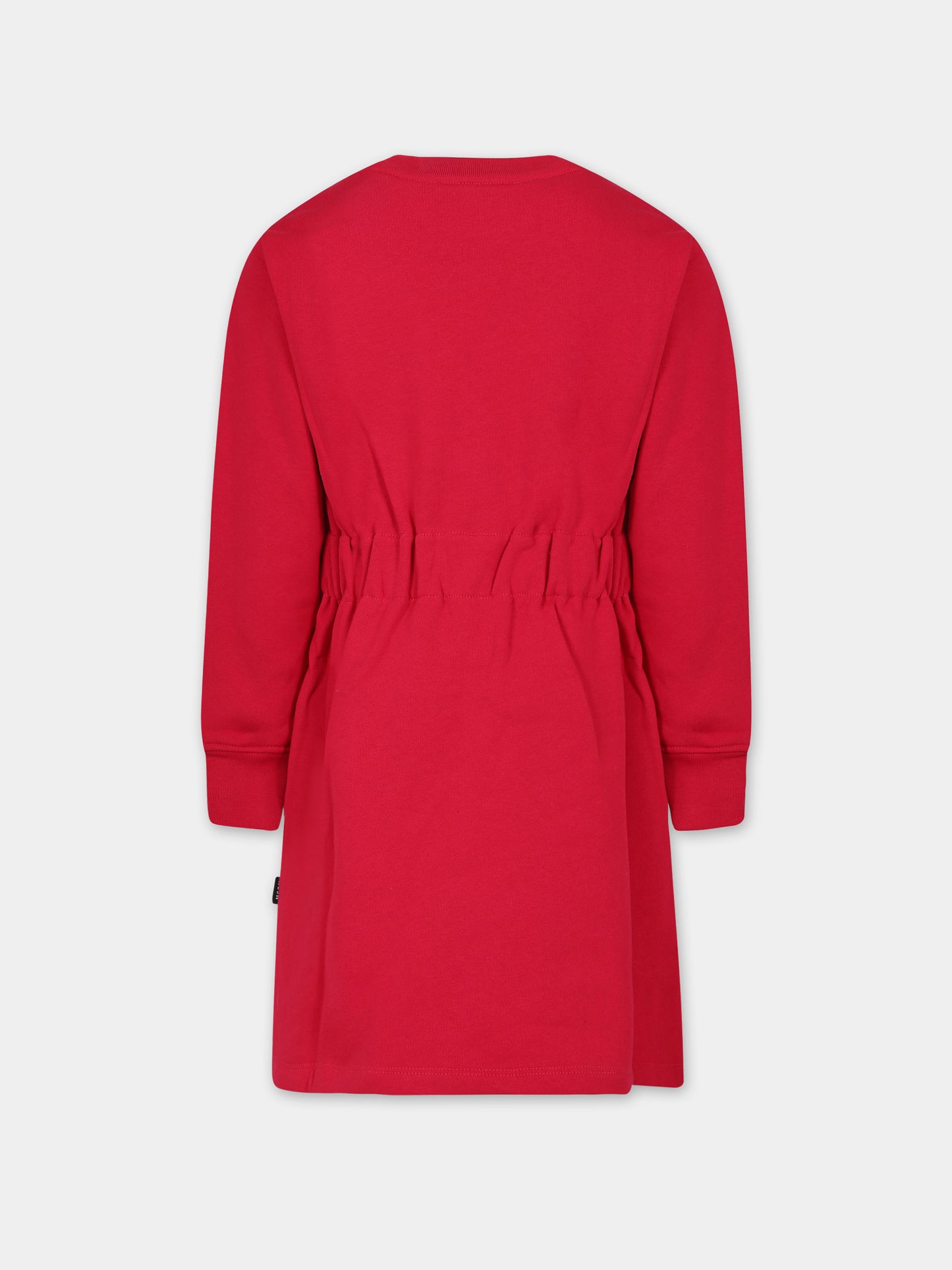 Vestito fucsia per bambina con logo,Msgm Kids,F3MSJGDR031 044