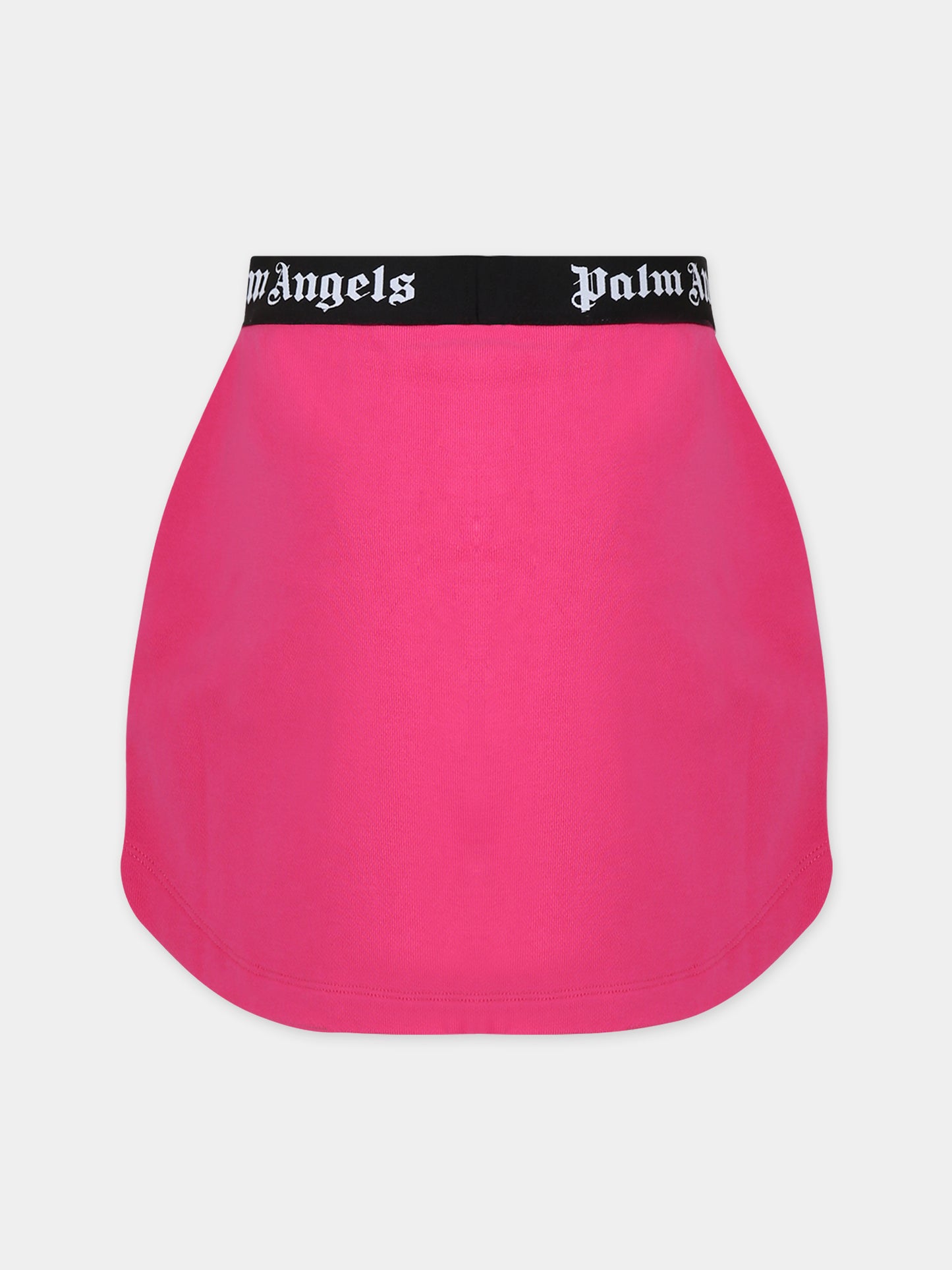 Gonna fucsia per bambina con logo,Palm Angels,PGCK002C99FLE0013210