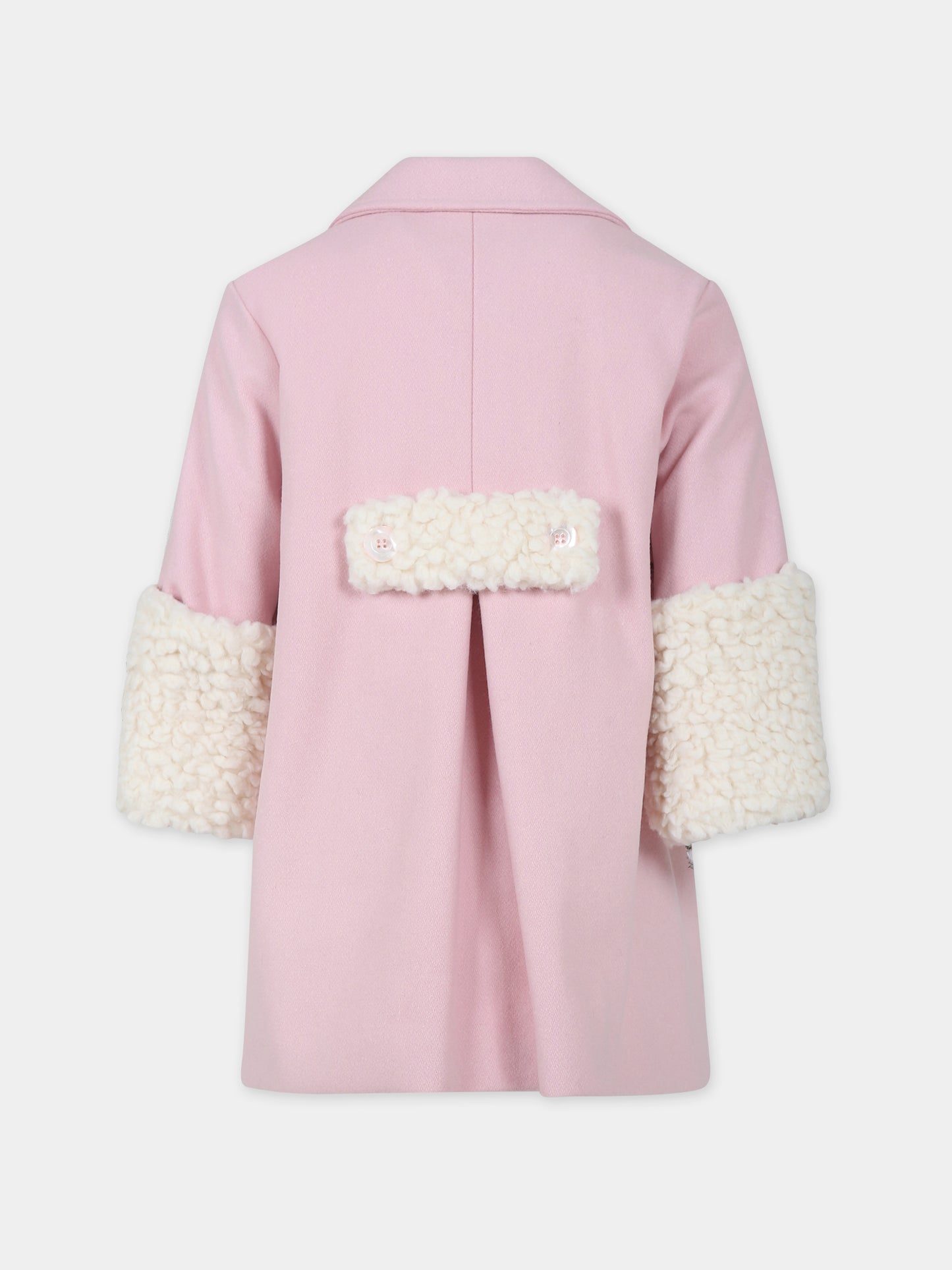 Cappotto rosa per bambina,Simonetta,ST2A60 E0051 502BC