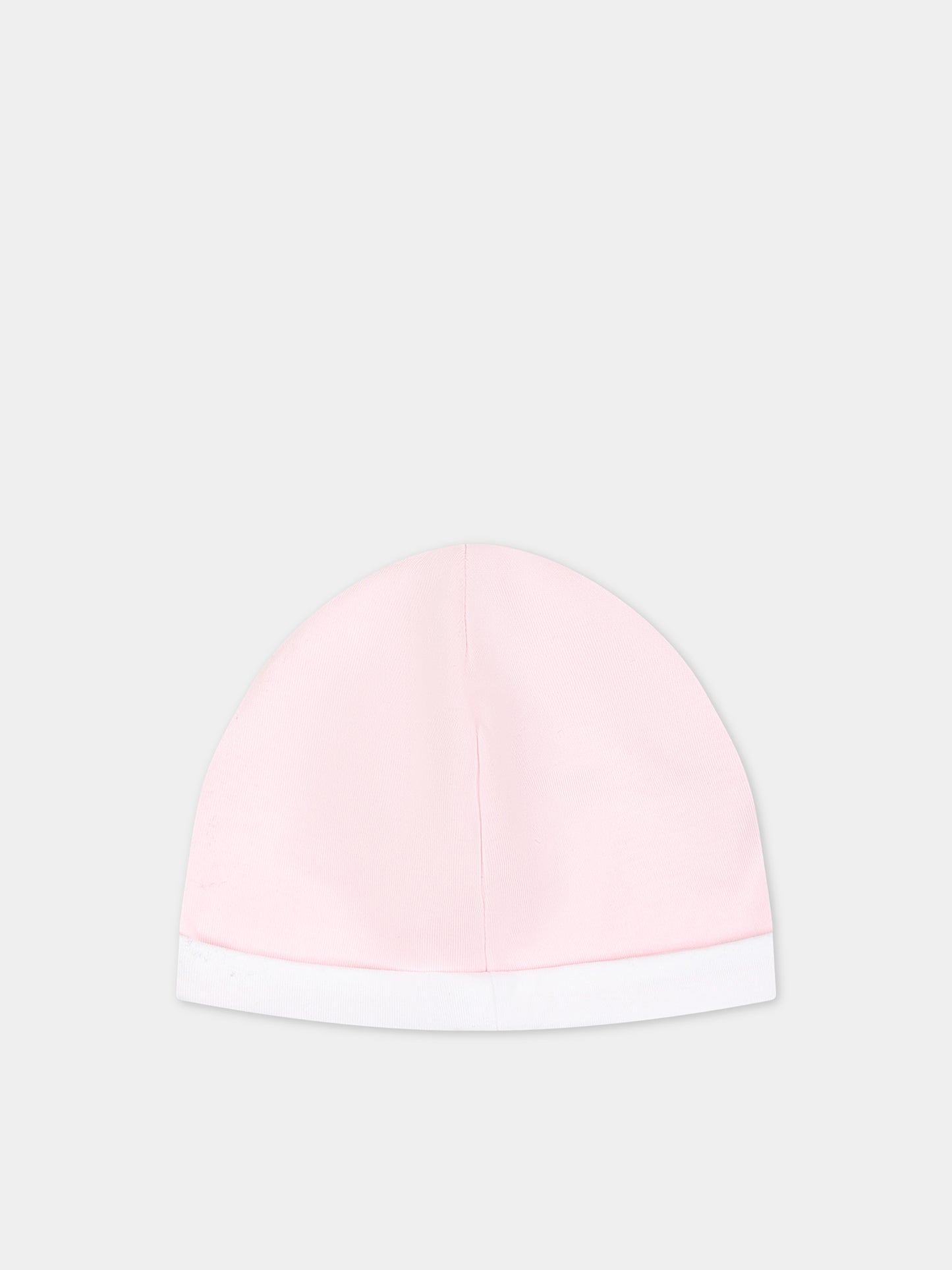 Set rosa per neonata con logo,Balmain Kids,BTB030 Z1763 540