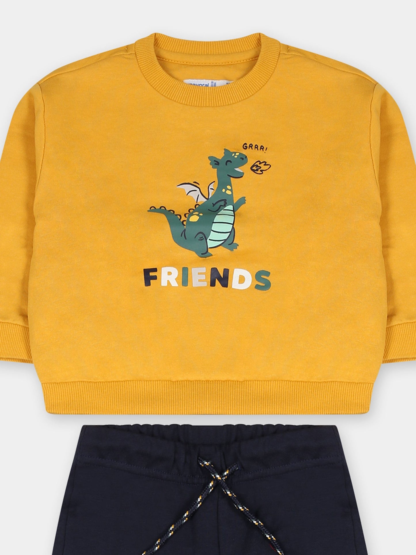 Completo giallo per neonato con drago,Mayoral,2874 059