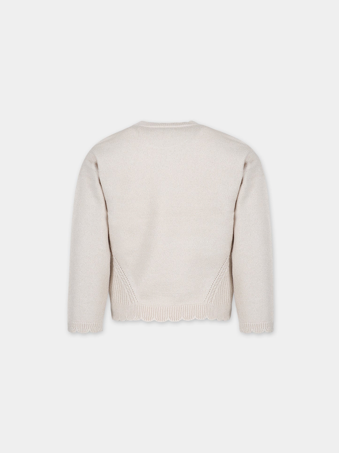 Maglione avorio per bambina,Mayoral,319 011