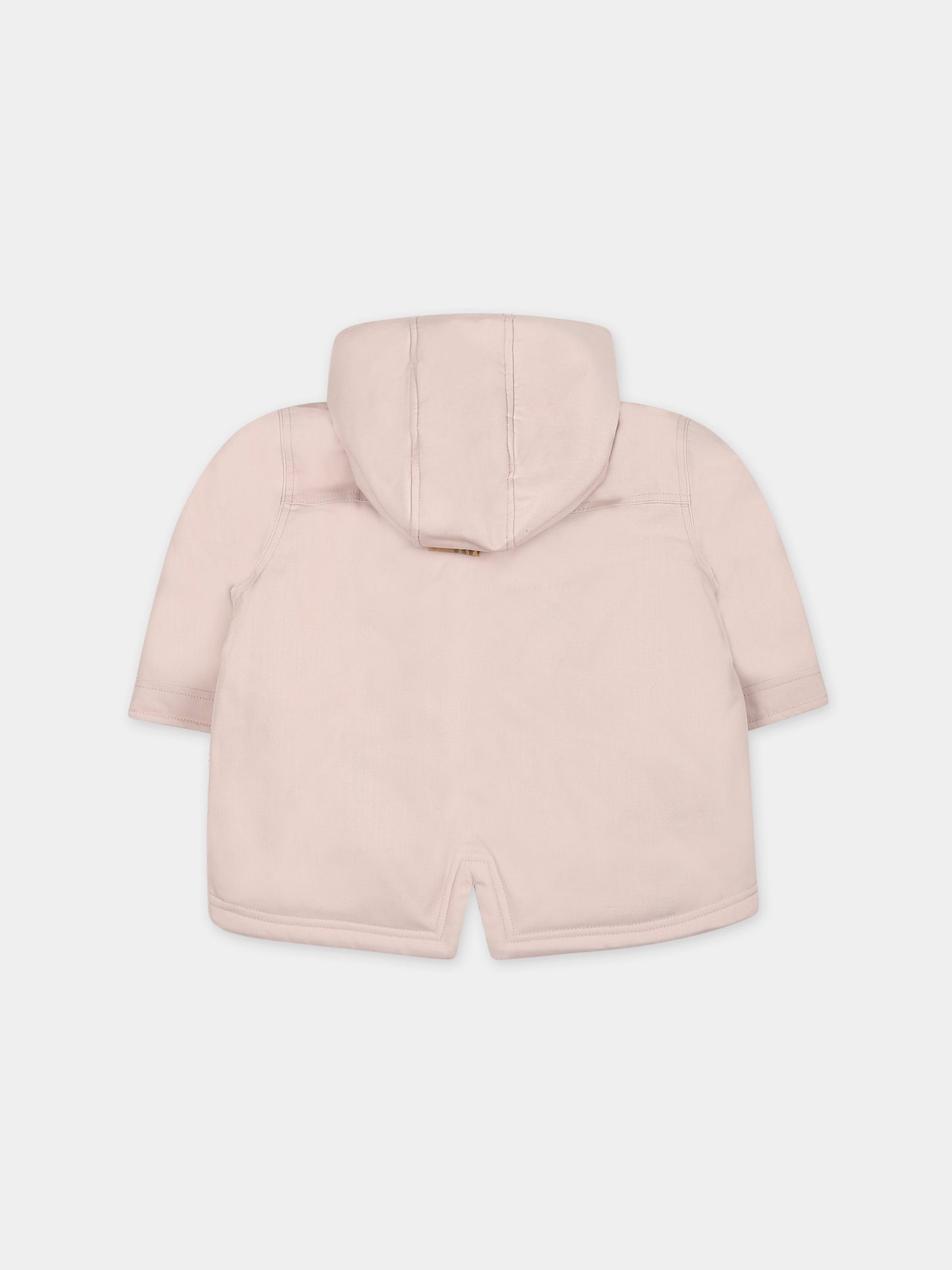 Parka rosa per neonata con logo,Petit Bateau,A08FQ 03