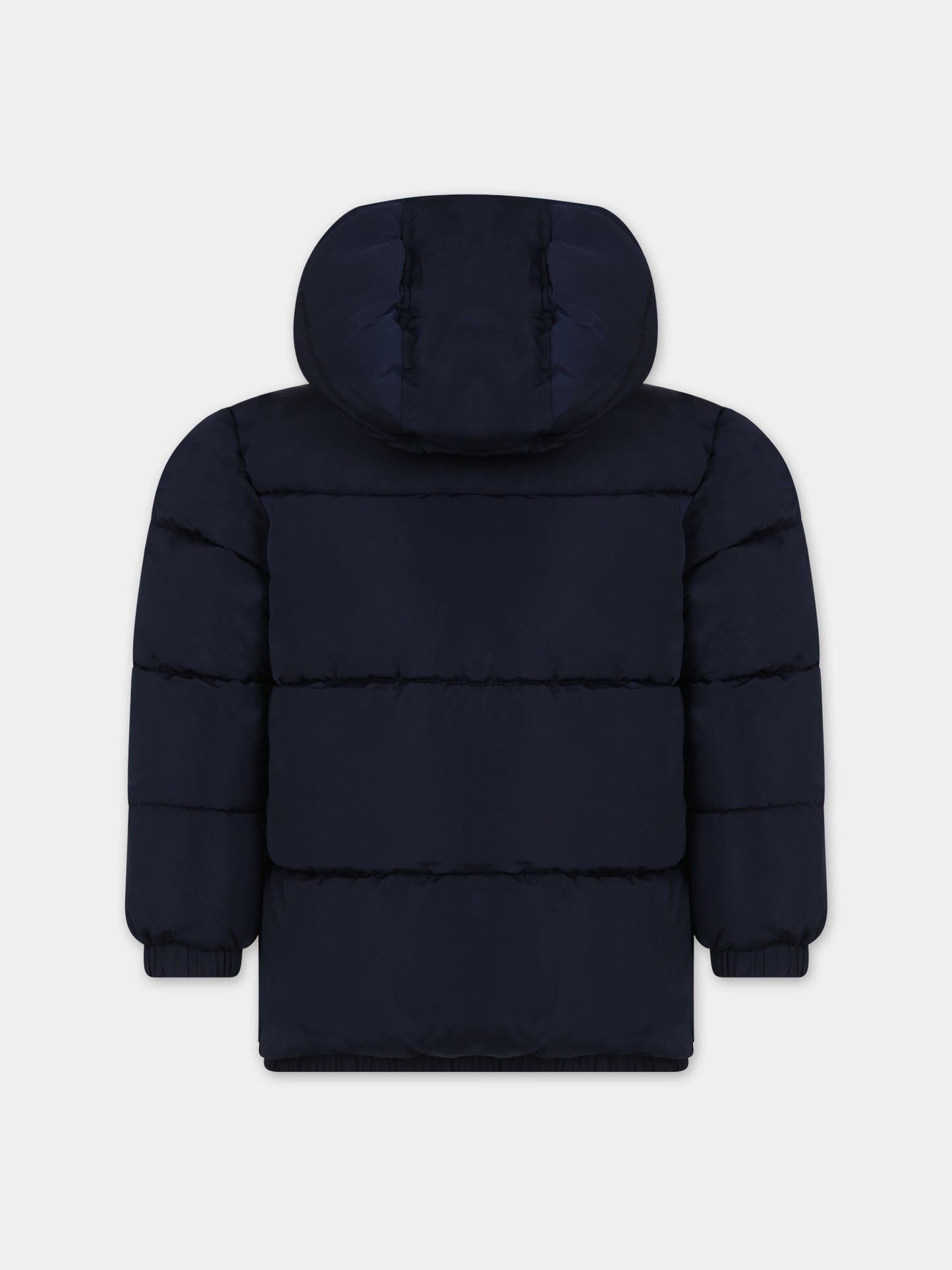 Piumino blu per bambino con logo,Petit Bateau,A082S 01