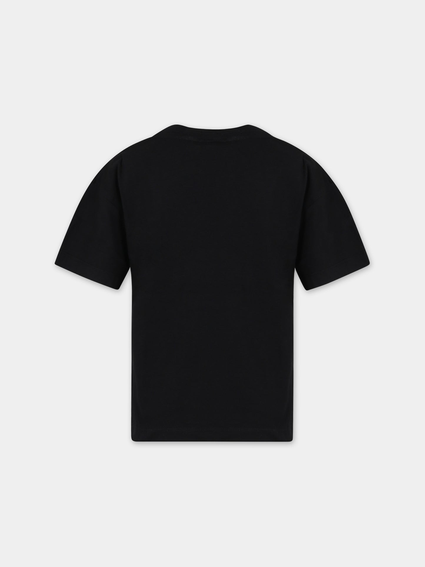 T-shirt nera per bambino con logo,Calvin Klein Kids,23WMCKIB0IB01899 BEH
