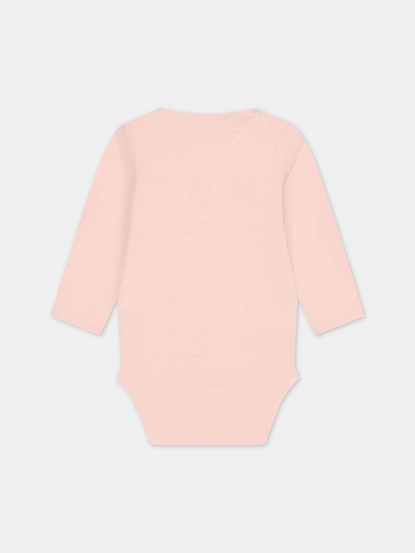 Body rosa per neonata con logo,Calvin Klein Kids,23WMCKIN0IN00033 TLT