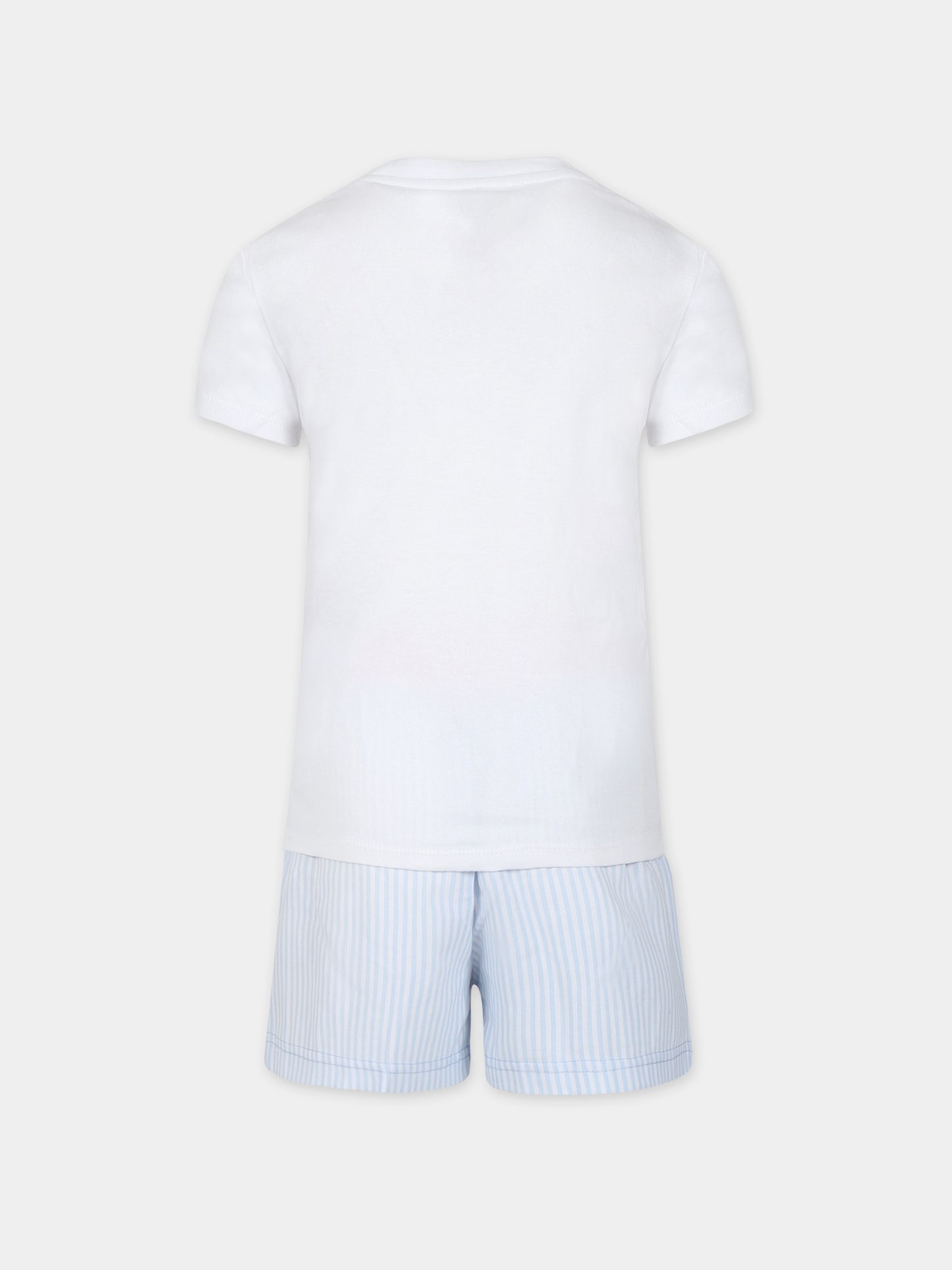 Pigiama con orso per bambina,Ralph Lauren Kids,23WMRL4P0100 ADR