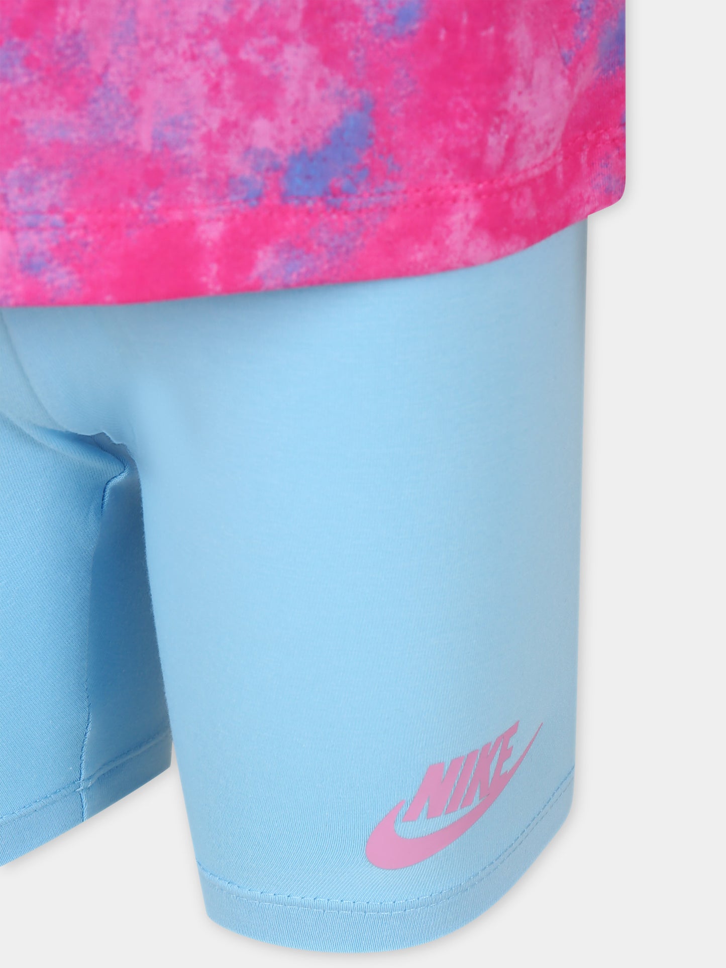 Completo fucsia per bambina con logo,Nike,36L658 BJB