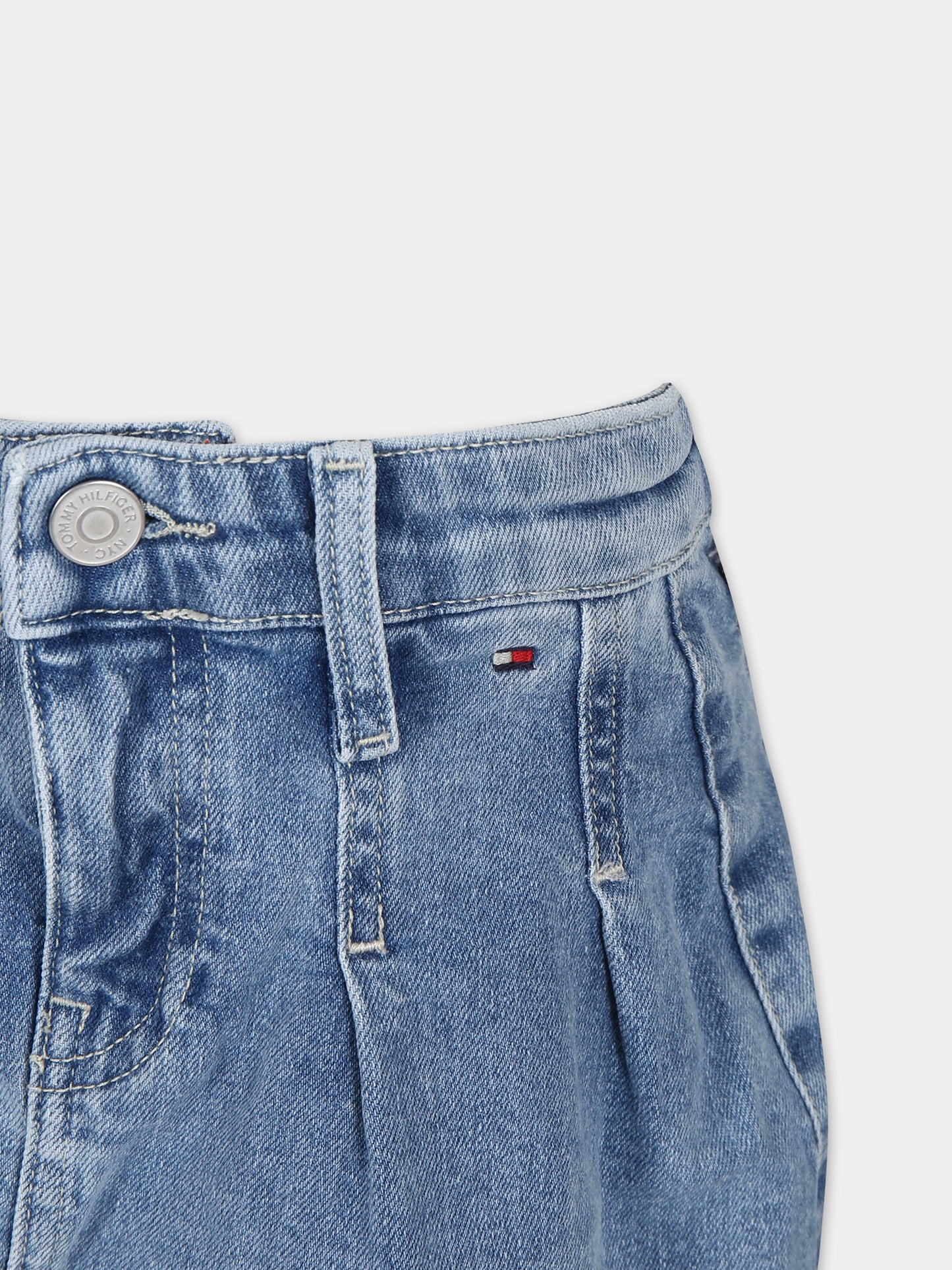 Gonna blu per bambina con bandierina,Tommy Hilfiger Junior,23FMTHKG0KG07762J 1A4