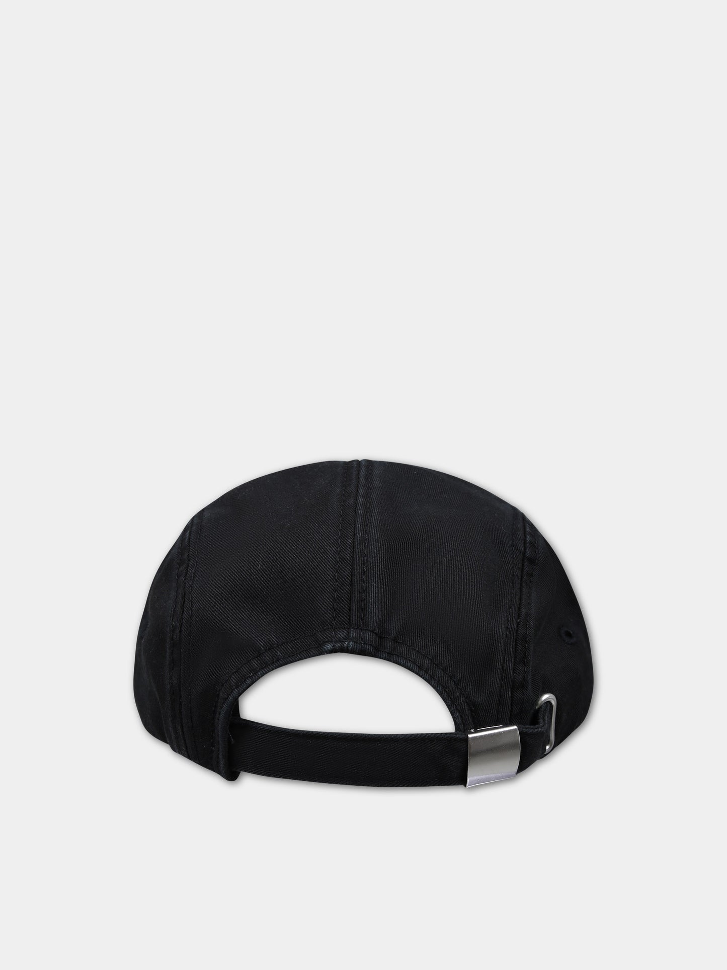 Cappello nero per bambini con logo,Mm6 Maison Margiela,M60534 MM025 MM6F19U M6900