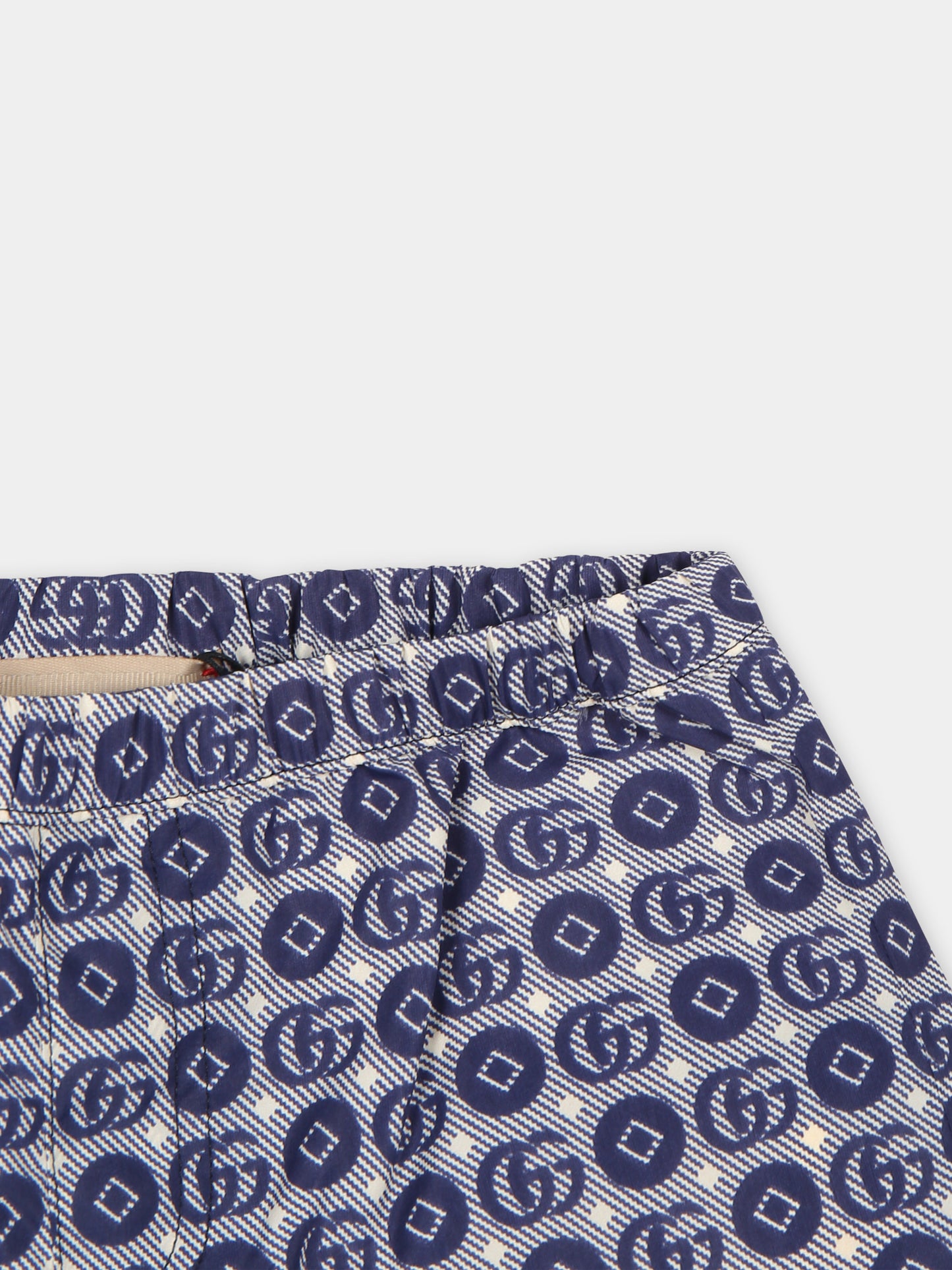 Boxer mare blu per neonato con doppia G,Gucci Kids,773027 XWA1B 4262