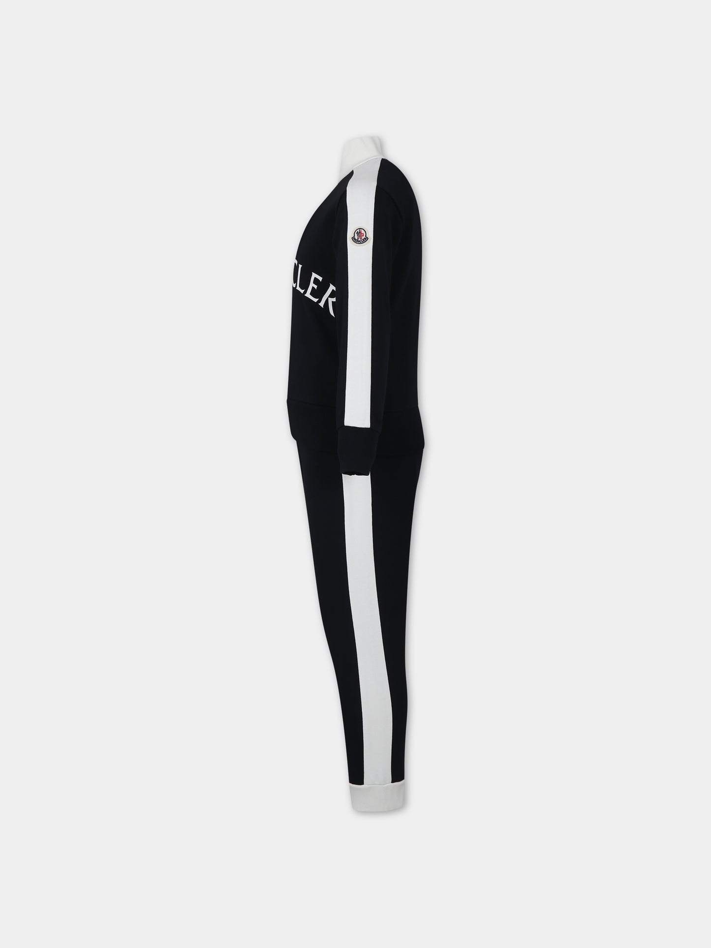 Completo blu per bambino con logo,Moncler Kids,954 8M00002 809AG F70