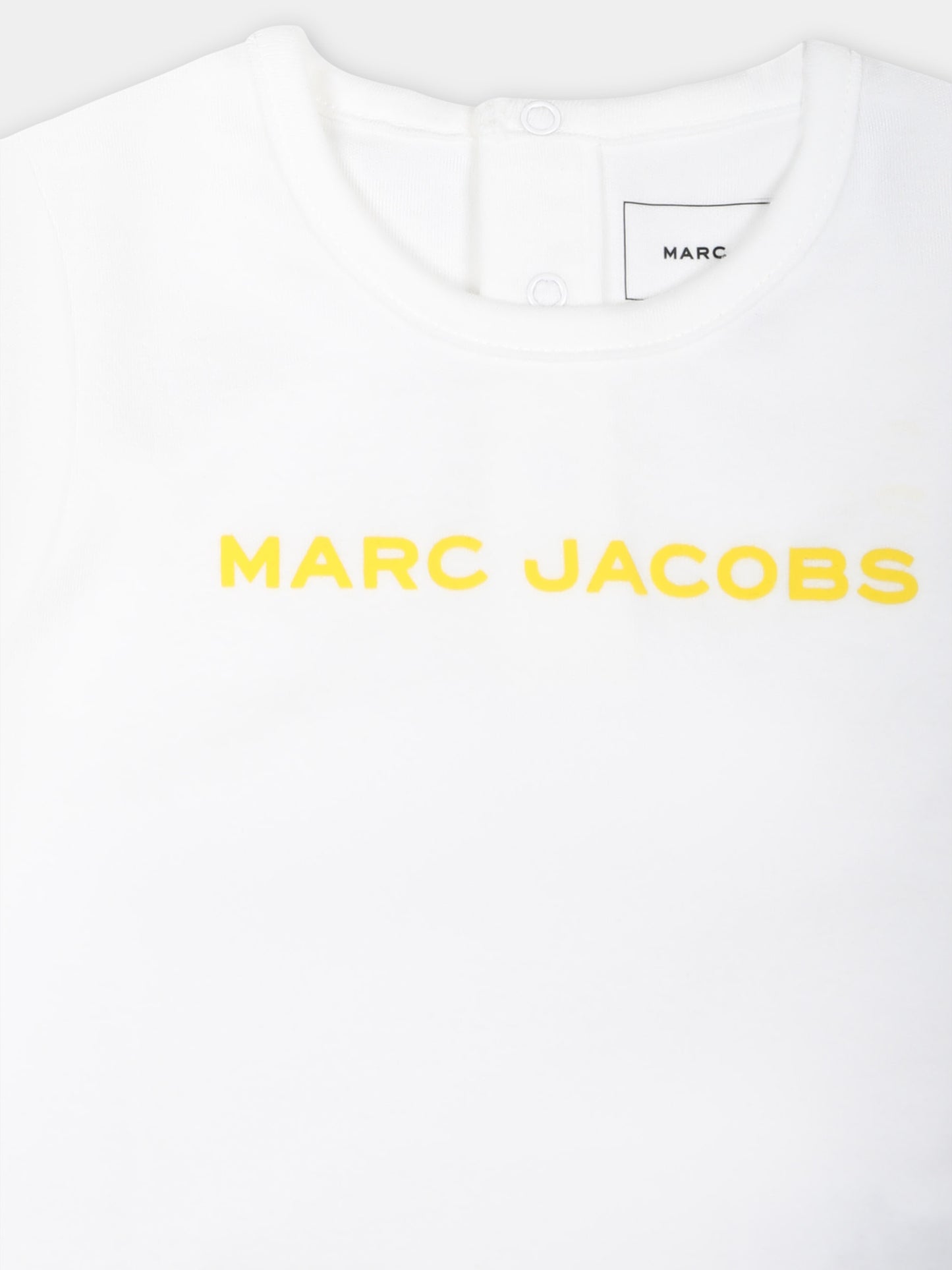 Completo sportivo giallo per neonati con logo,Marc Jacobs,W60157 577