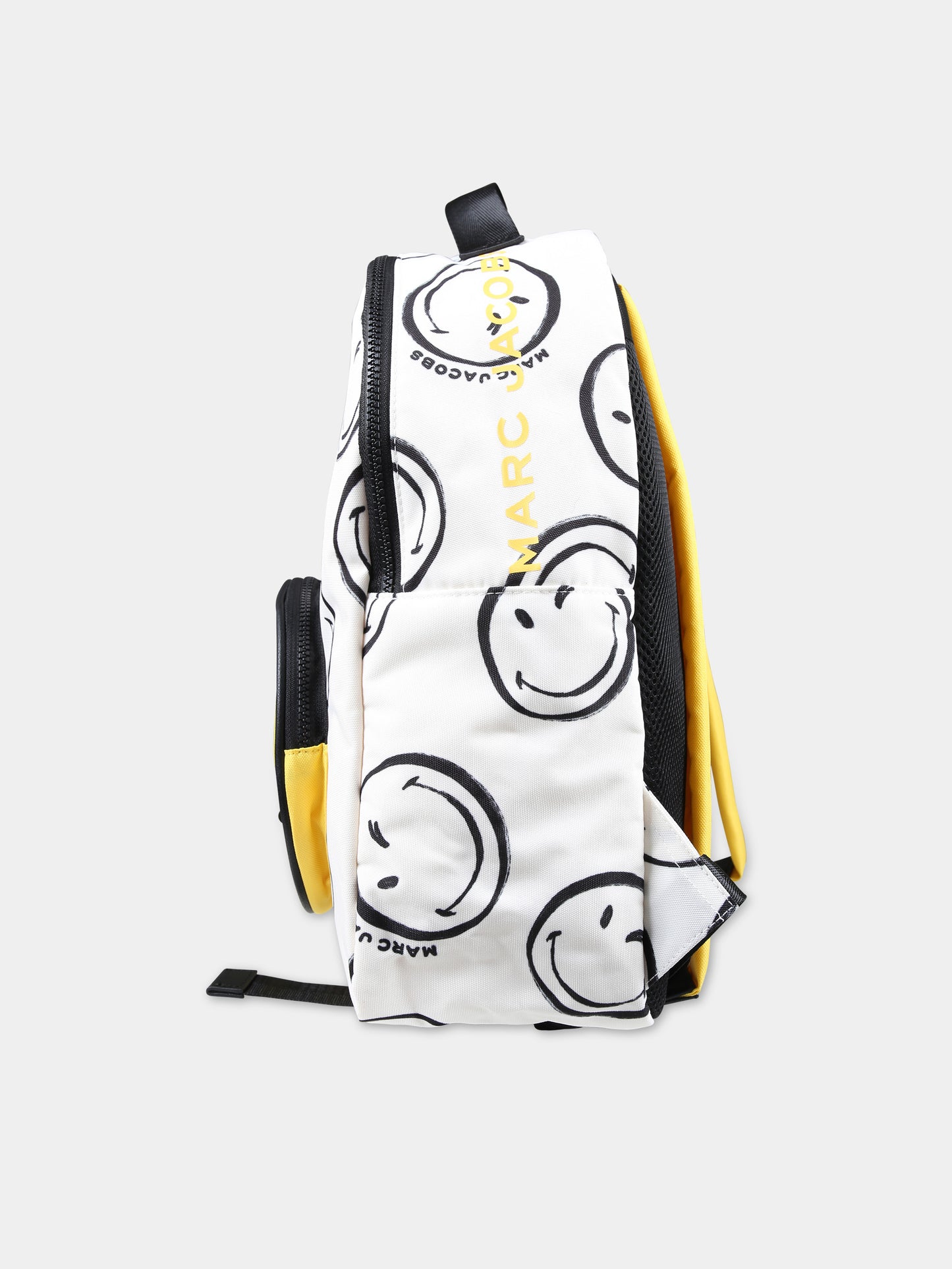 Zaino avorio per bambini con smile giallo,Little Marc Jacobs,W60067 126