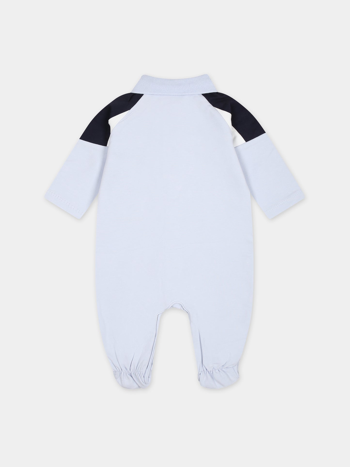 Tutina celeste per neonato con logo,Boss,J50797 771