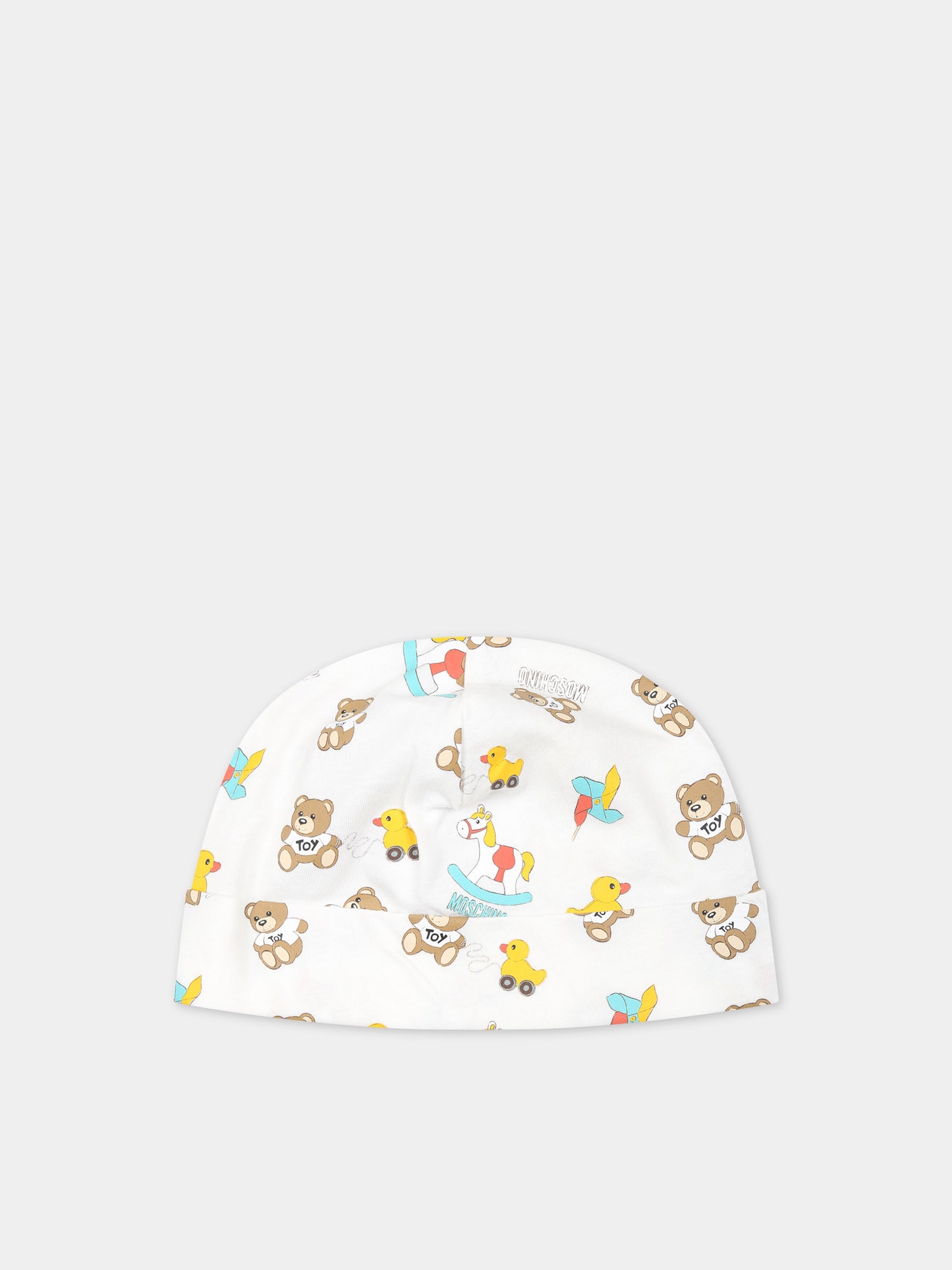 Set avorio per neonati con Teddy Bear,Moschino Kids,MNY03I LCA19 10063