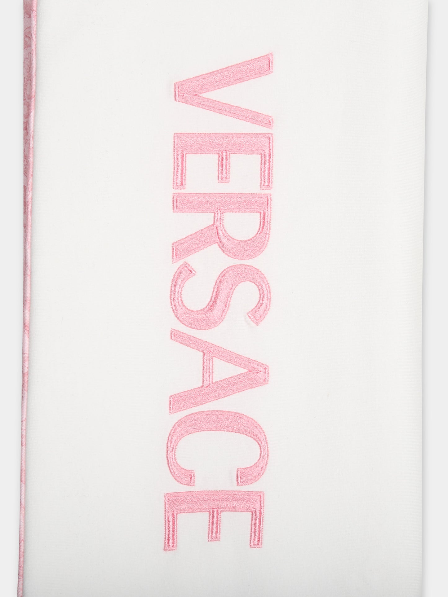 Coperta rosa per neonata con stampa barocco,Versace,1000092 1A09524 2WK80