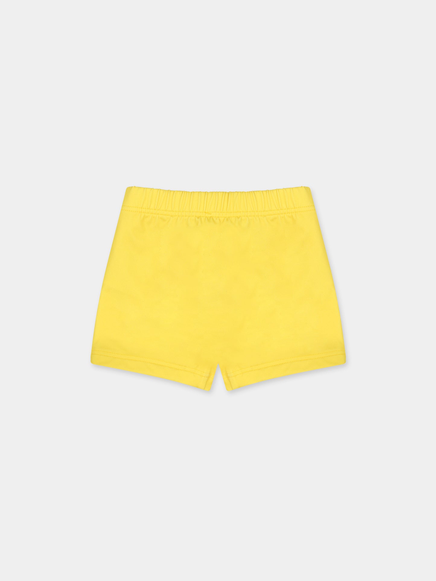 Boxer mare gialli per neonato con Teddy bear e logo,Moschino Kids,MSL006 LKA00 50162