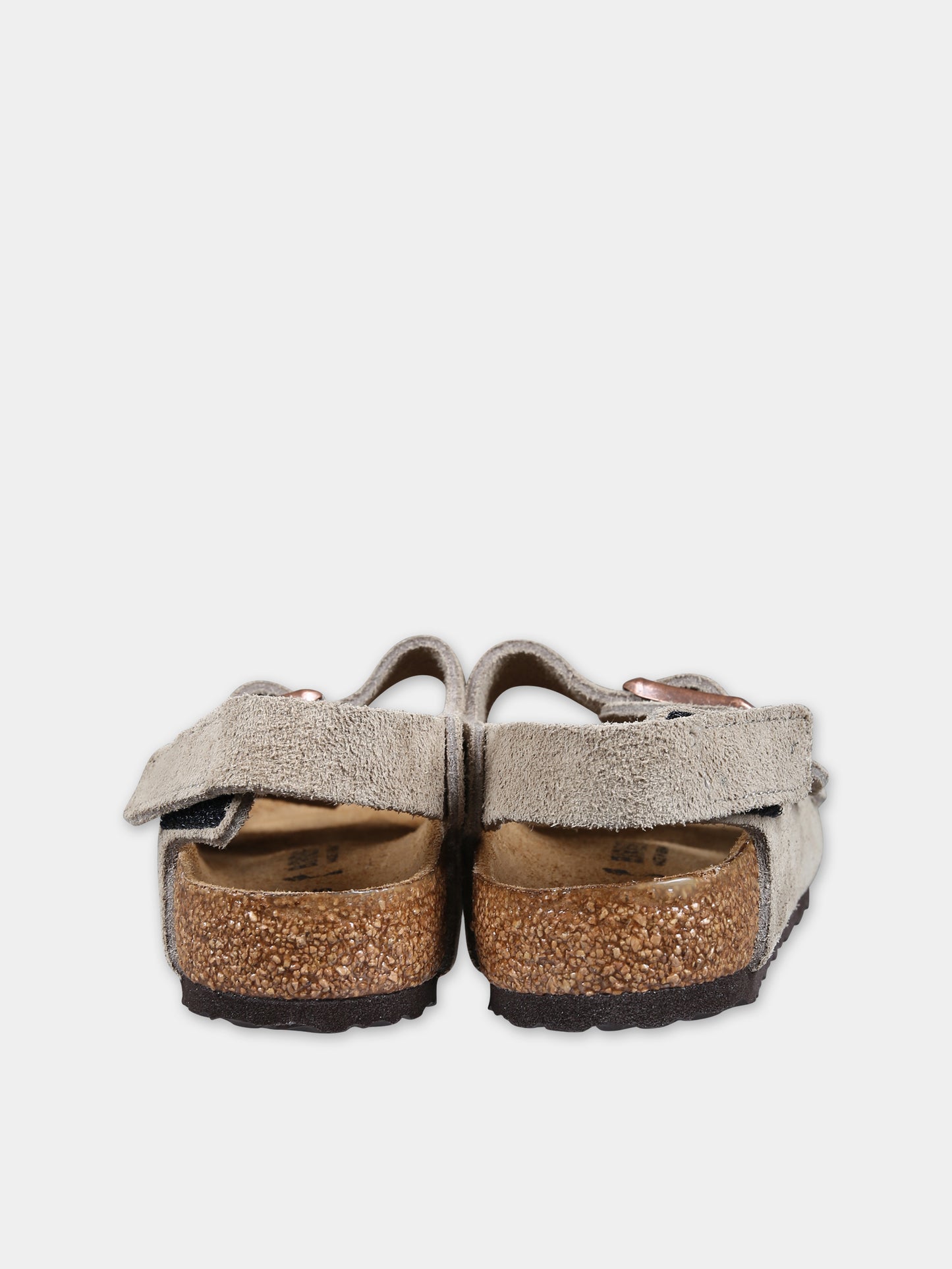 Sandali Milano beige per bambini con logo,Birkenstock,1021723 TAUPE