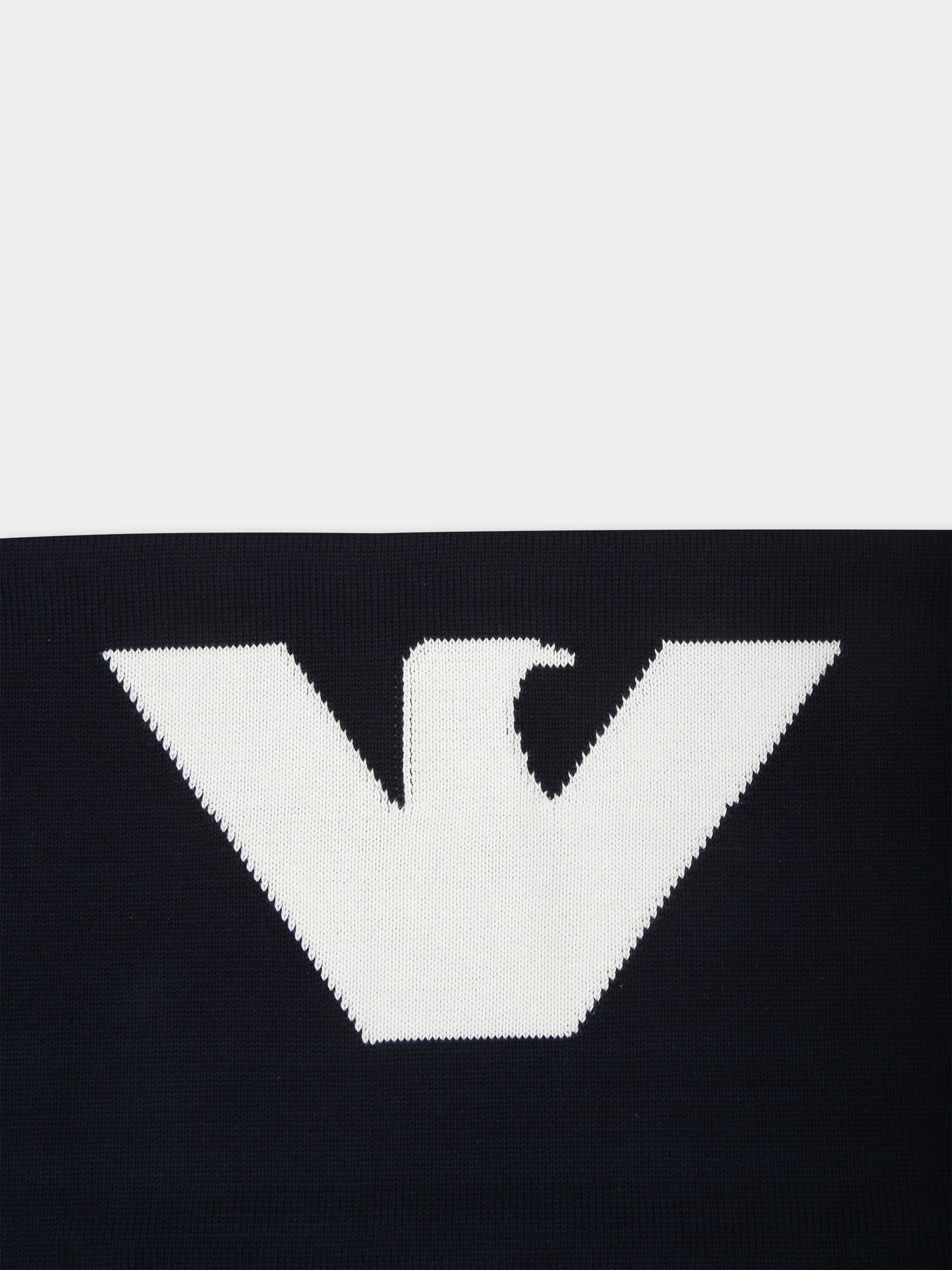 Coperta blu per neonato con iconico aquilotto,Armani Junior,3DN850 NM0BZ 0920